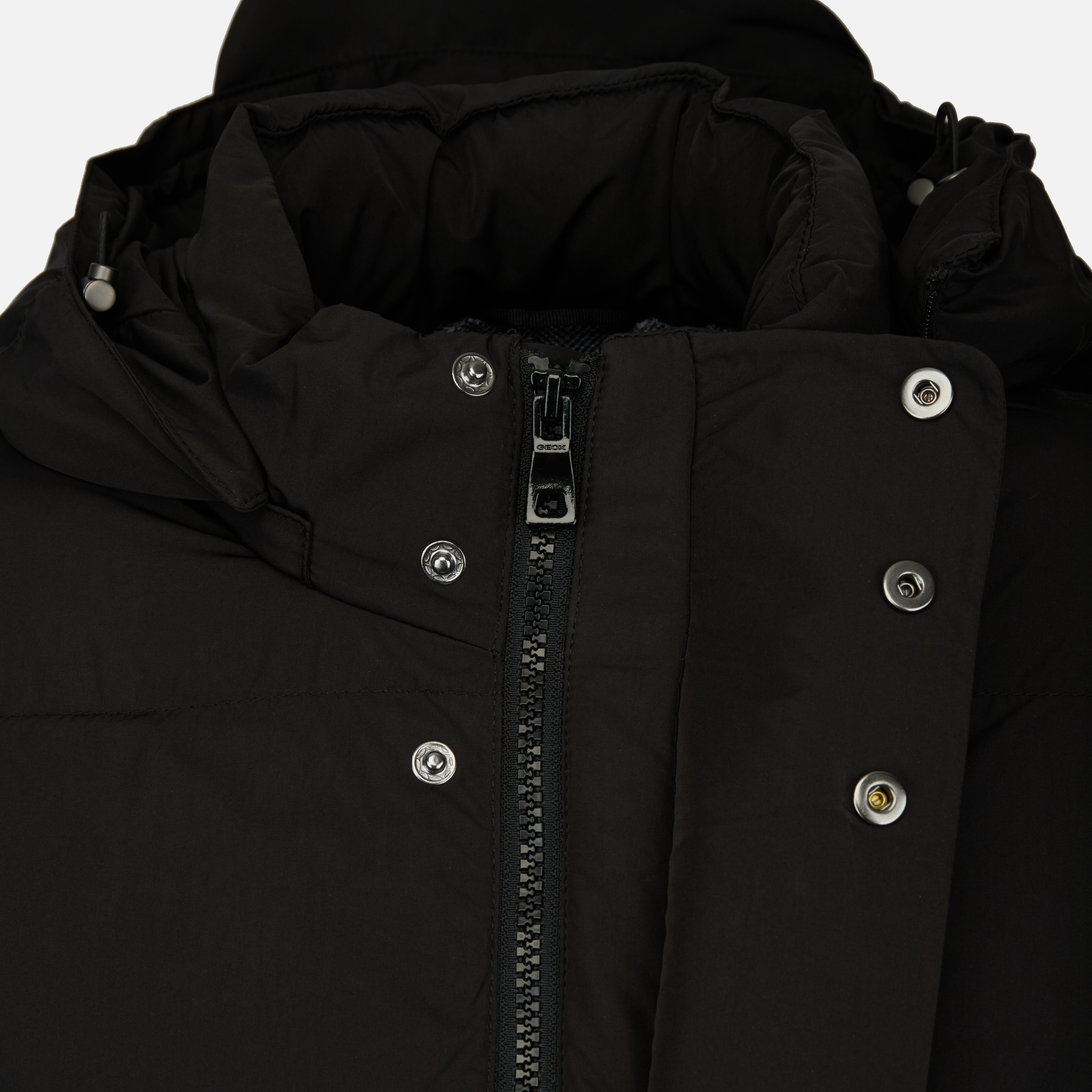 Parka neagră pentru bărbați Geox Pieve