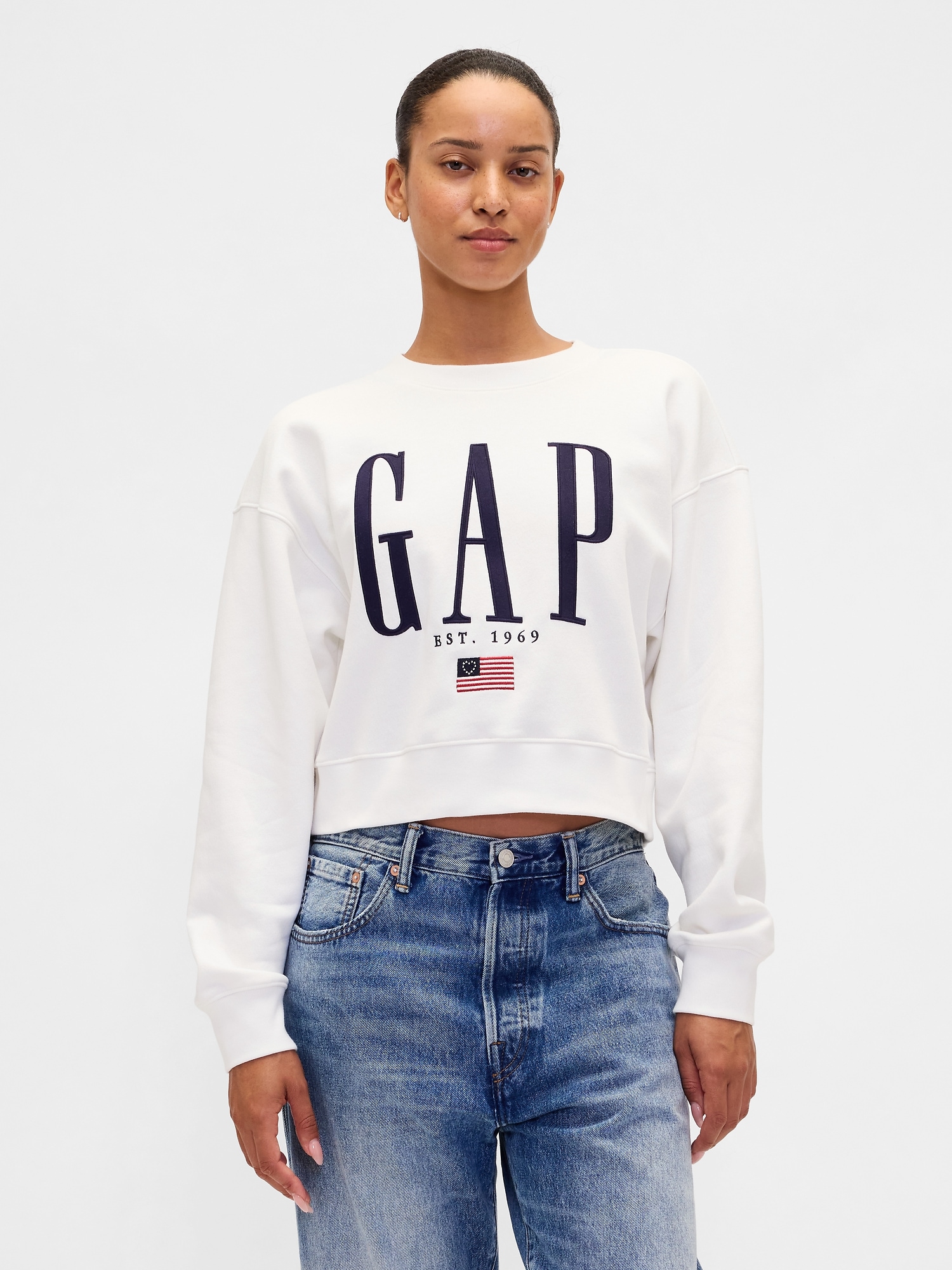Дамски суитшърт GAP Oversize с лого