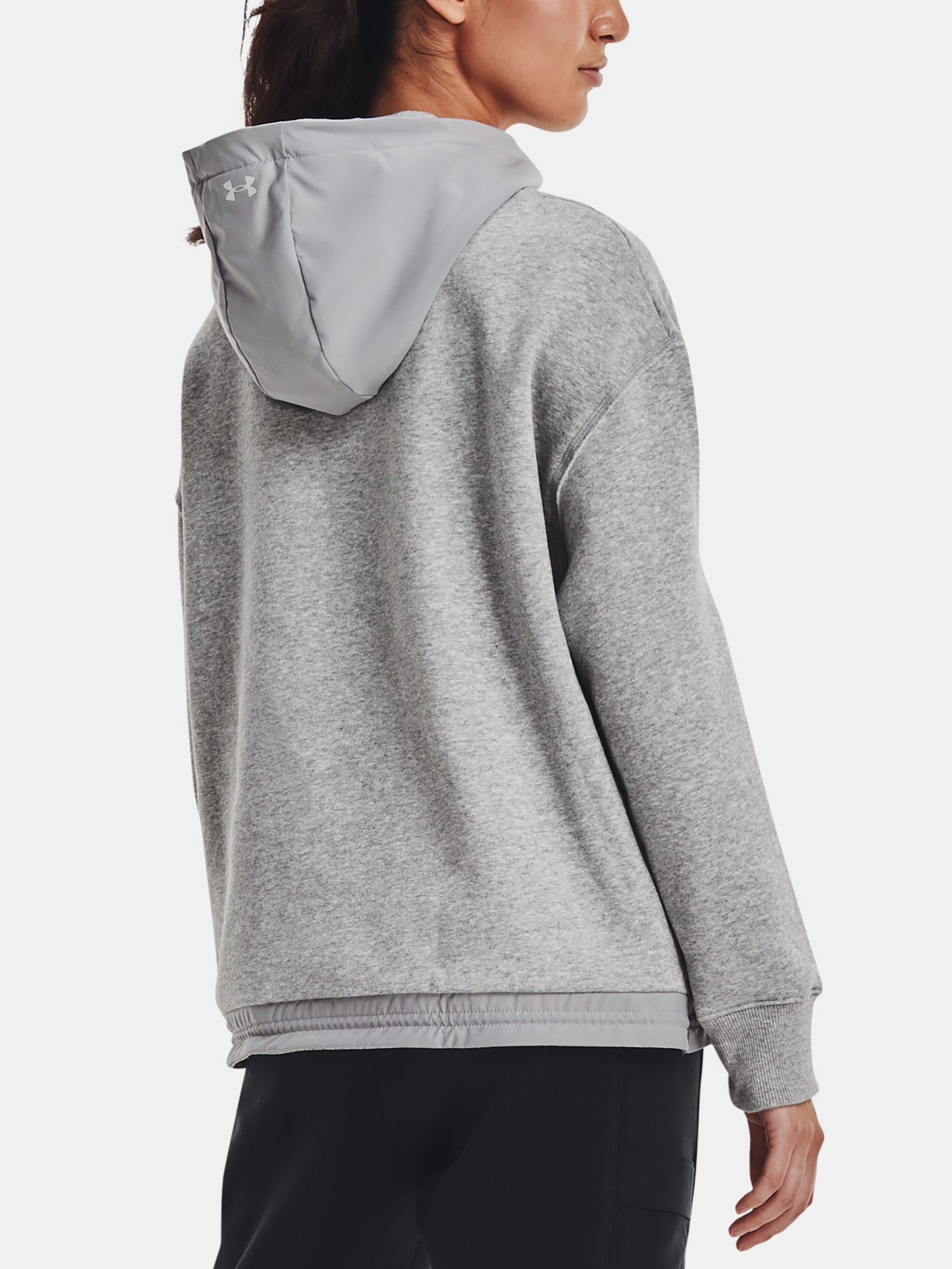 Under Armour Sweatshirt UA Prjct Rock Fleece 1/4 Zip-GRY - Women's