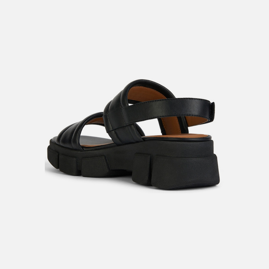 Black women&#039;s sandals Geox Lisbona A - Women&#039;s