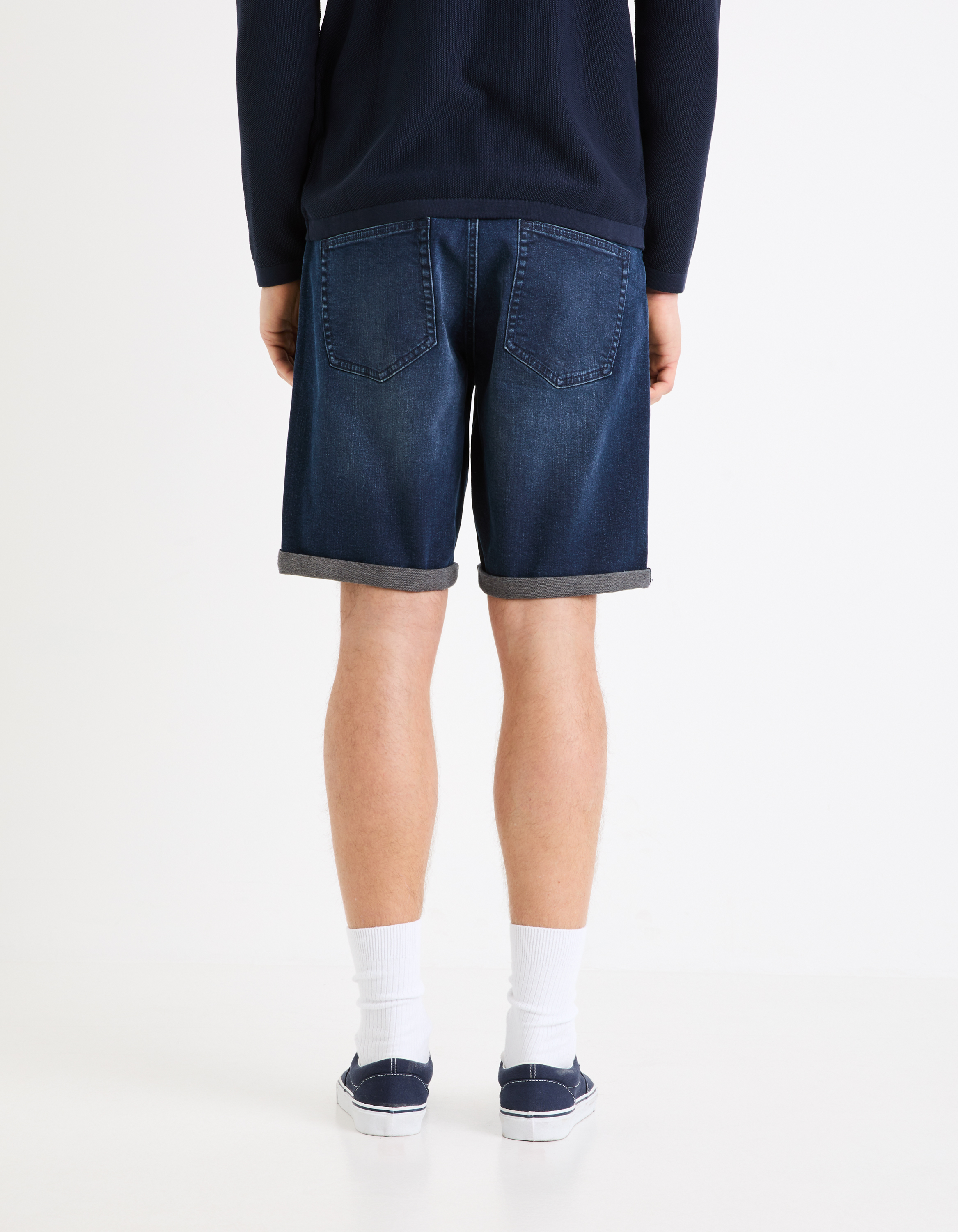 Pantaloni scurti pentru barbati Celio - albastru inchis