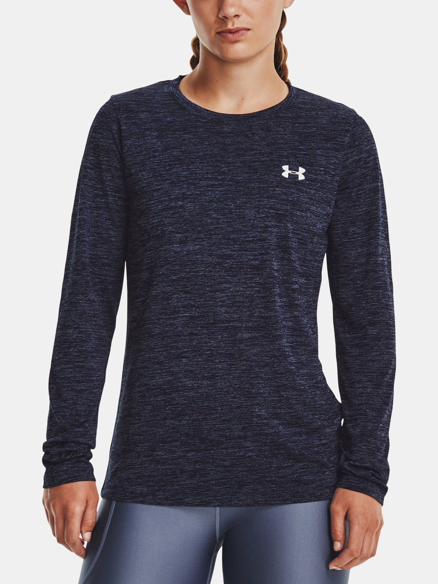 Under Armour T-Shirt Tech LS Crew Twist-NVY - Women