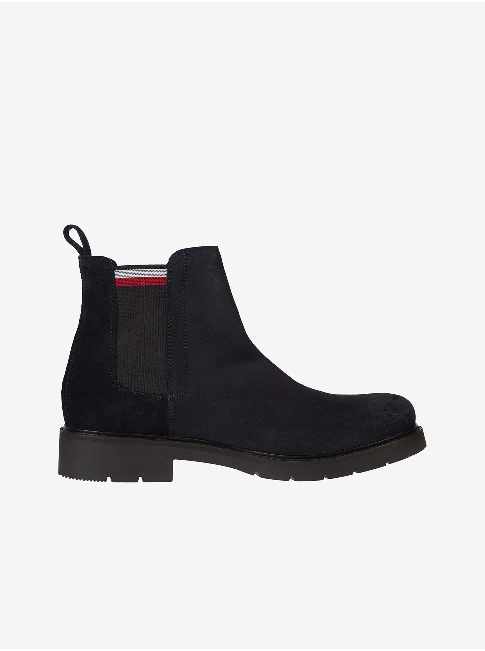 Dark Blue Mens Suede Ankle Boots Tommy Hilfiger - Men