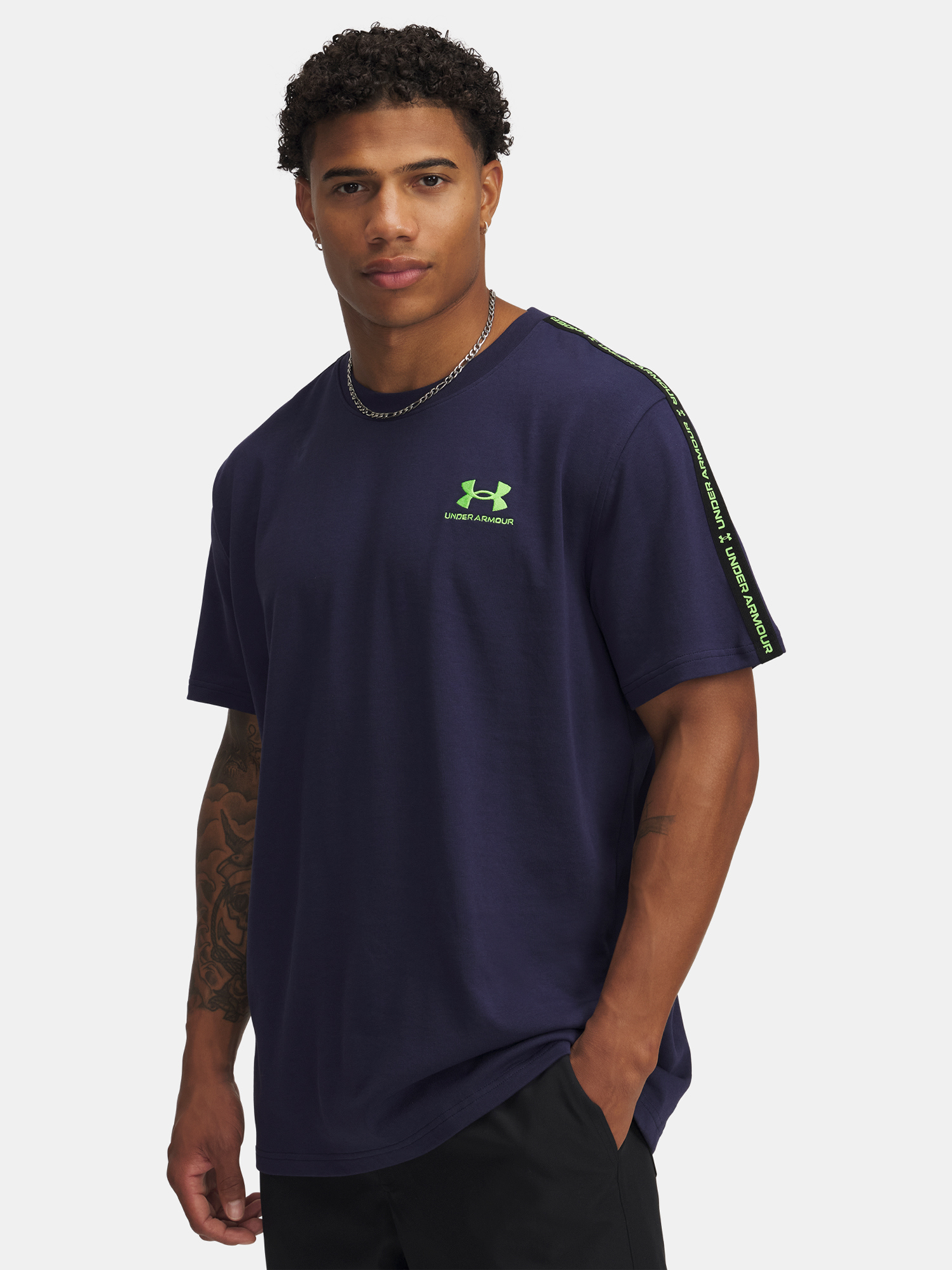 Men's T-shirt Under Armour UA Icon HWT Tee Taping - Men's