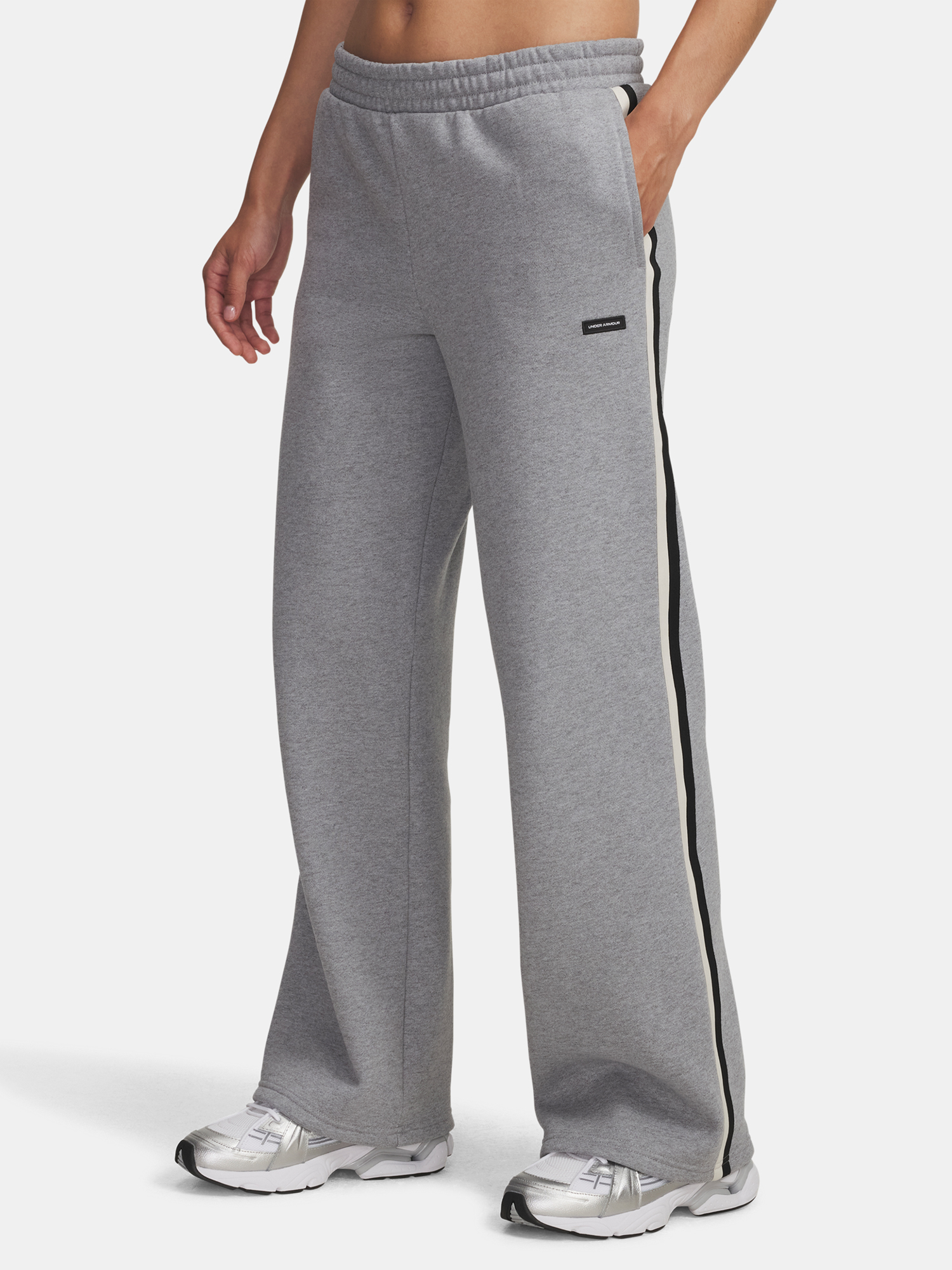 Under Armour Icon HWT Flc Puddle Pant-GRY Women&#039;s Sports Trousers - Ladies
