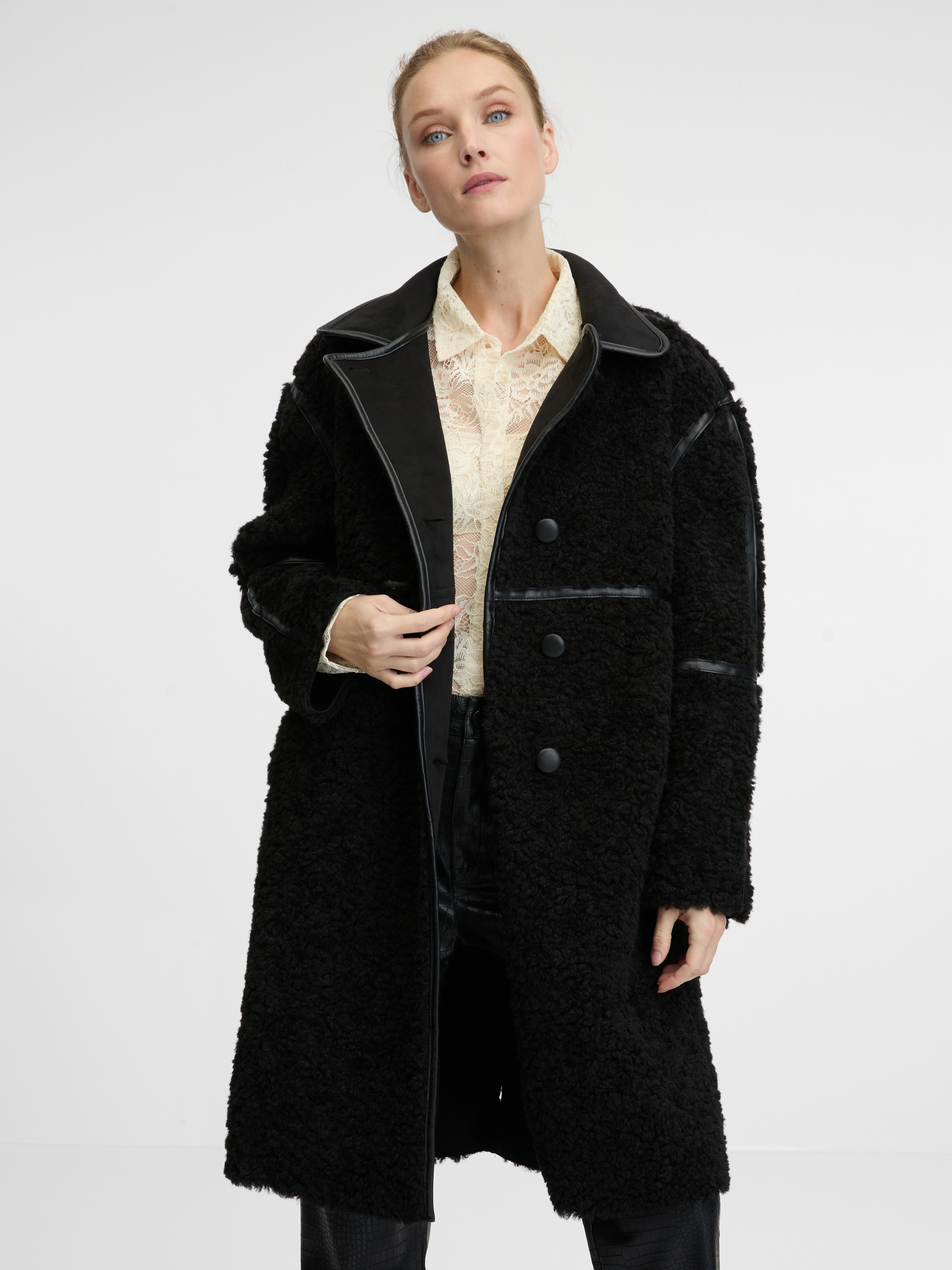 Black womens coat ORSAY - Womens
