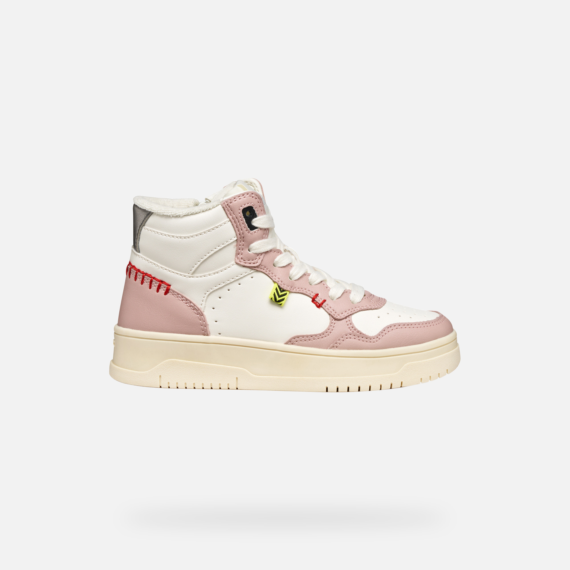 White Girls Geox Lestrella Sneakers - Girls