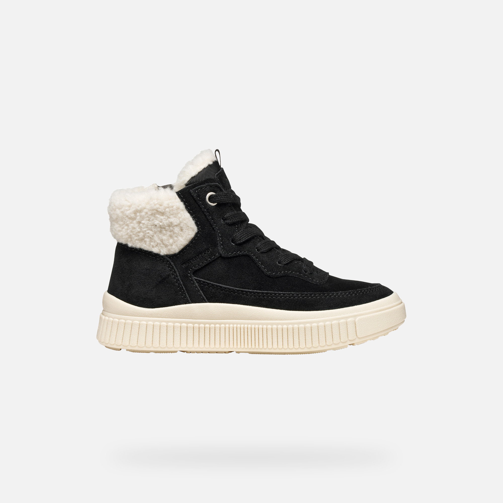 Black Girls Geox Laquinny WPF Sneakers - Girls