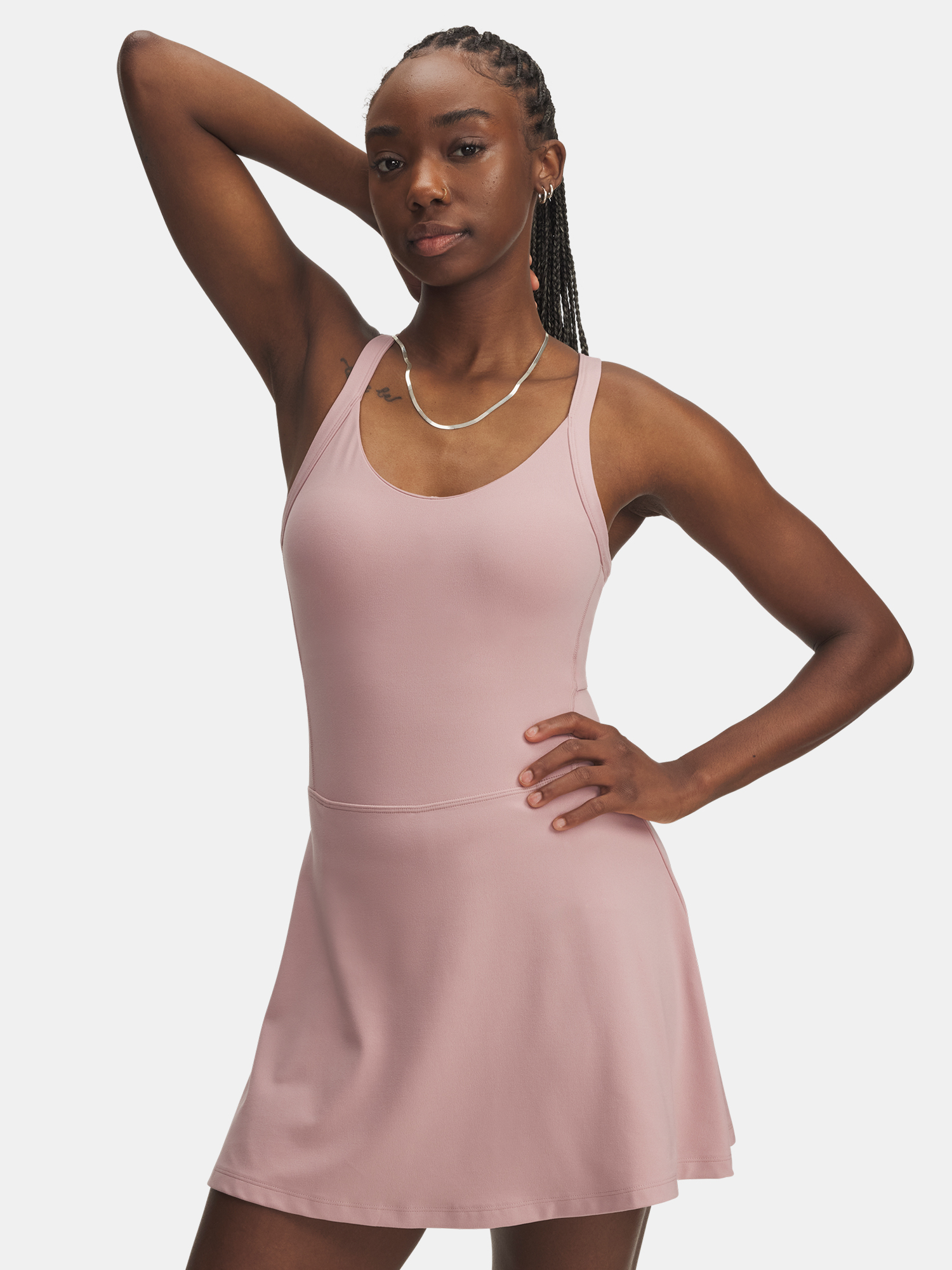 Womens dress Under Armour Meridian Dress-PNK - Womens