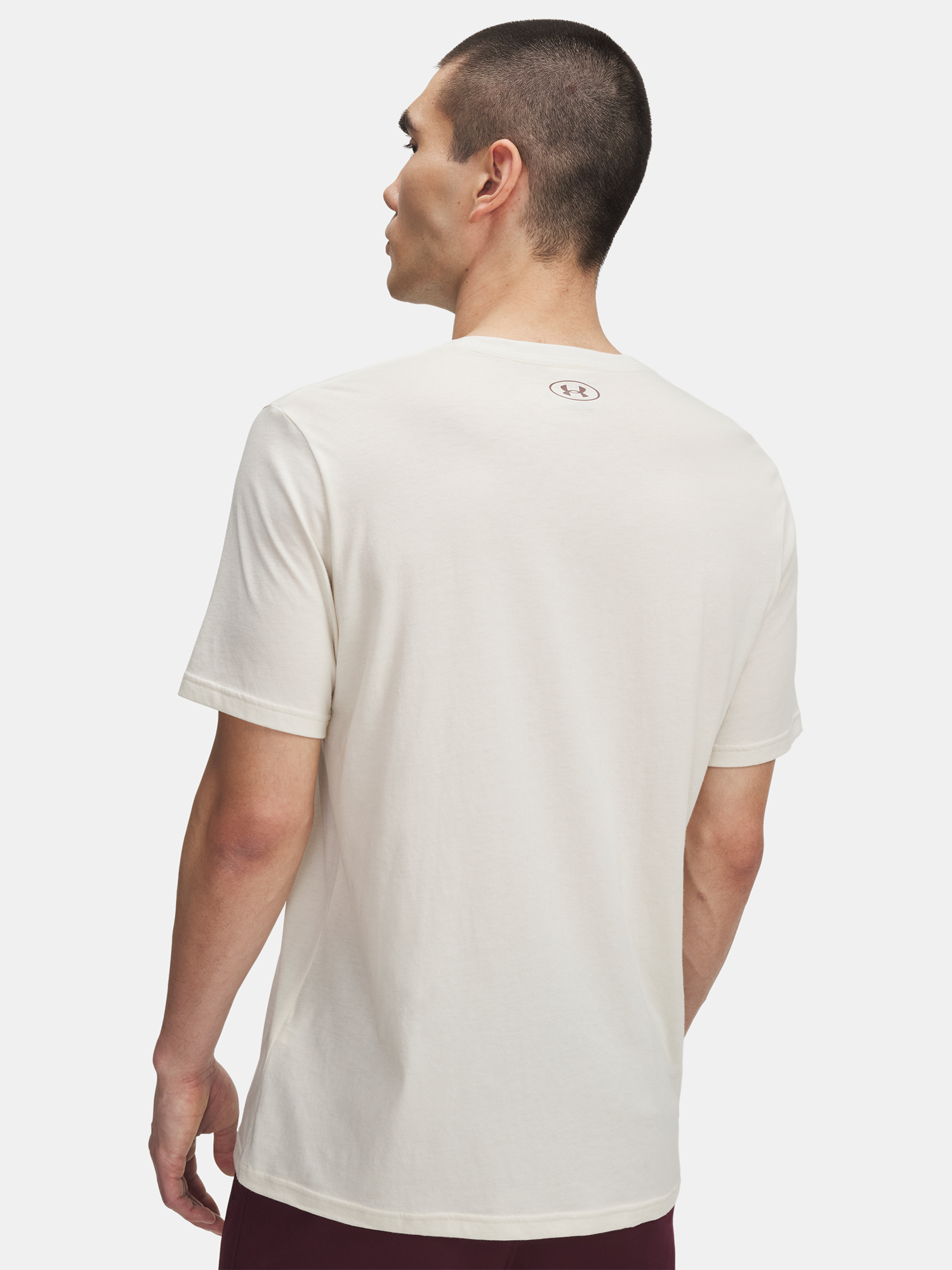 Men's Under Armour UA COLLEGE CREST LOGO SS-BRN - Men's T-Shirt