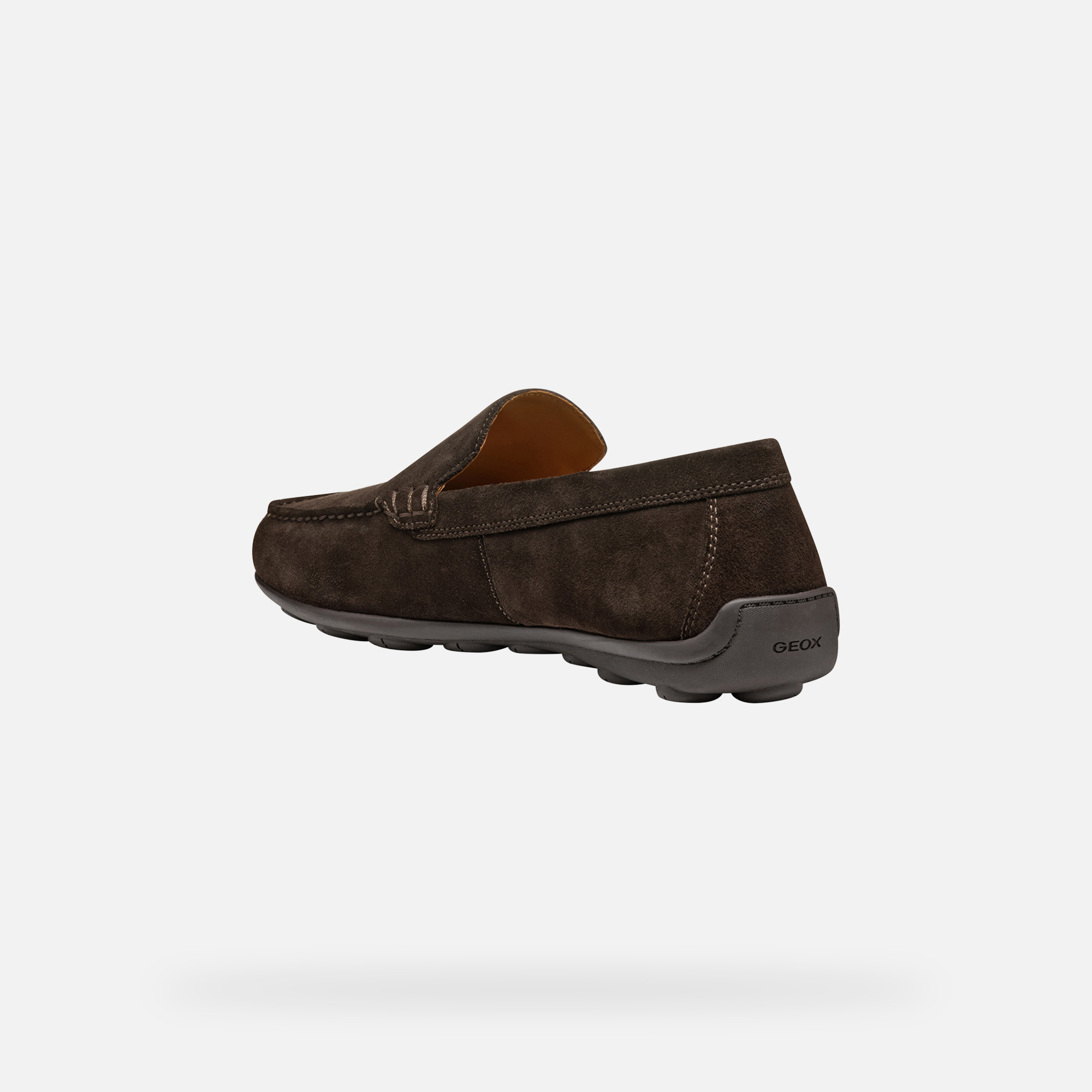 Dark brown men&#039;s moccasins Geox Spherica EC16 - Men&#039;s