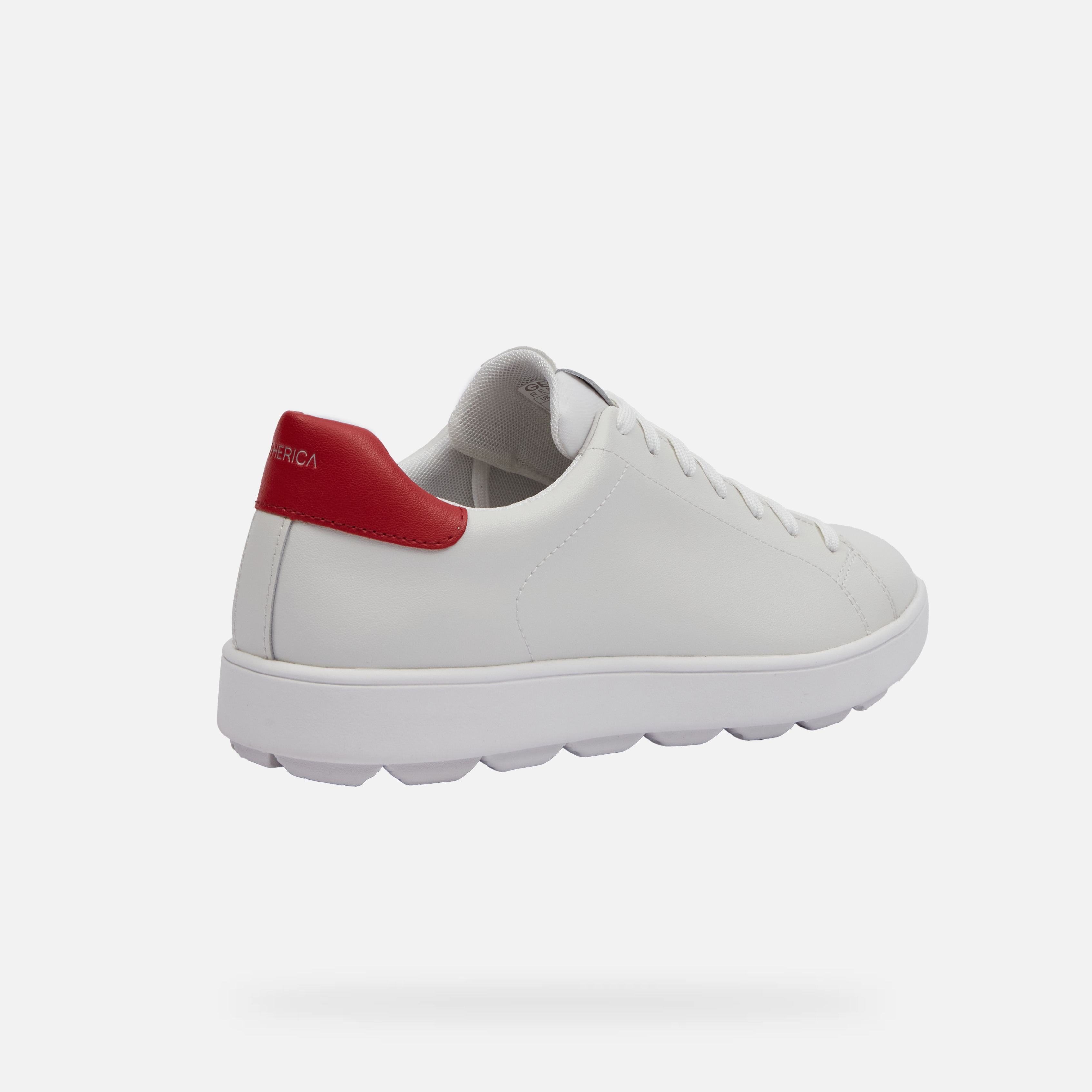 White men's sneakers Geox Spherica Ecub-1 - Men's