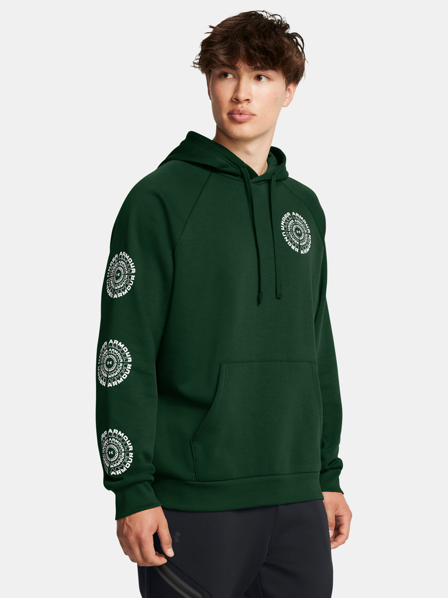 Men's sweatshirt Under Armour UA Rival Fleece HBR Logo HD-GRN - Men's