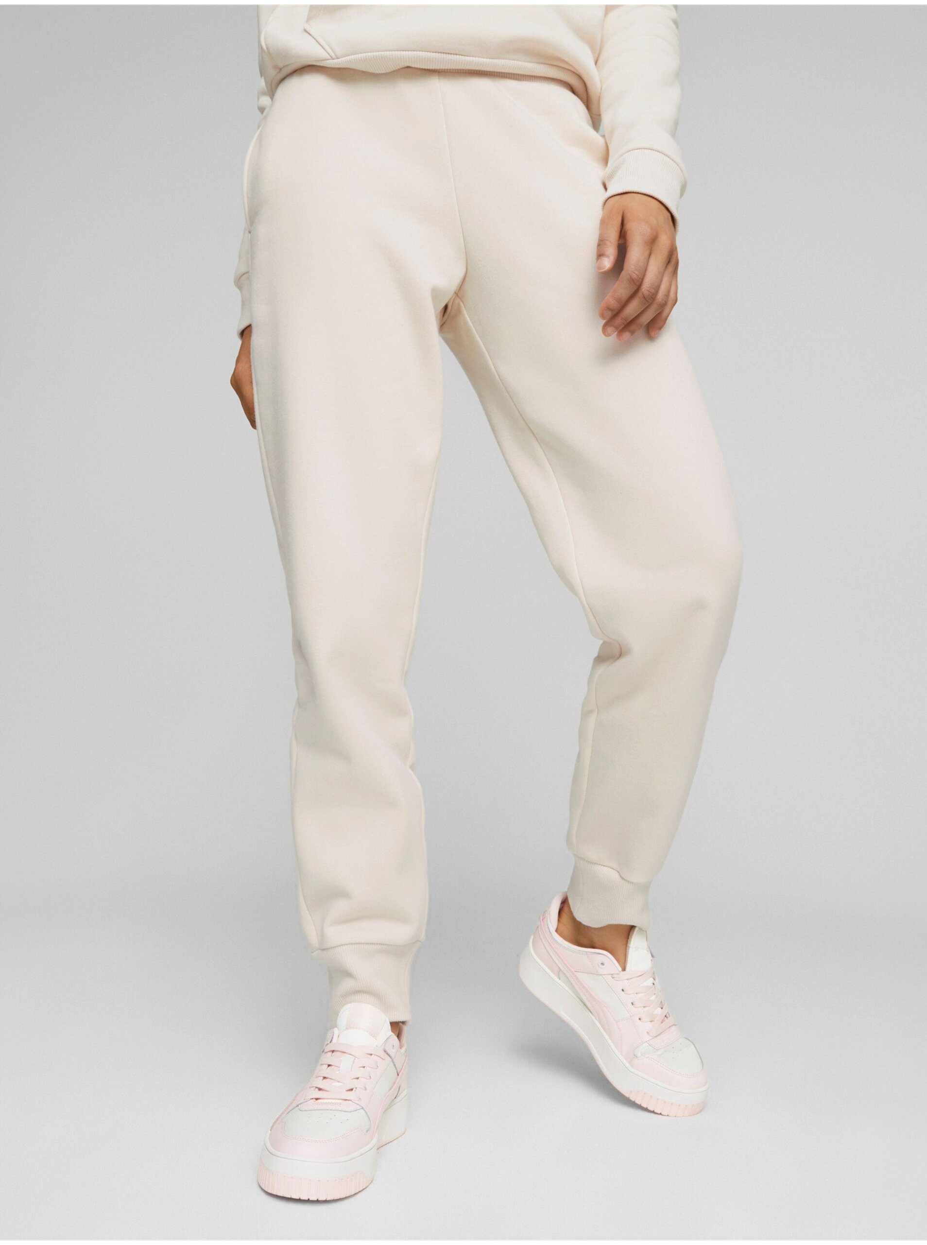 Cream Women's Sweatpants Puma ESS - Women