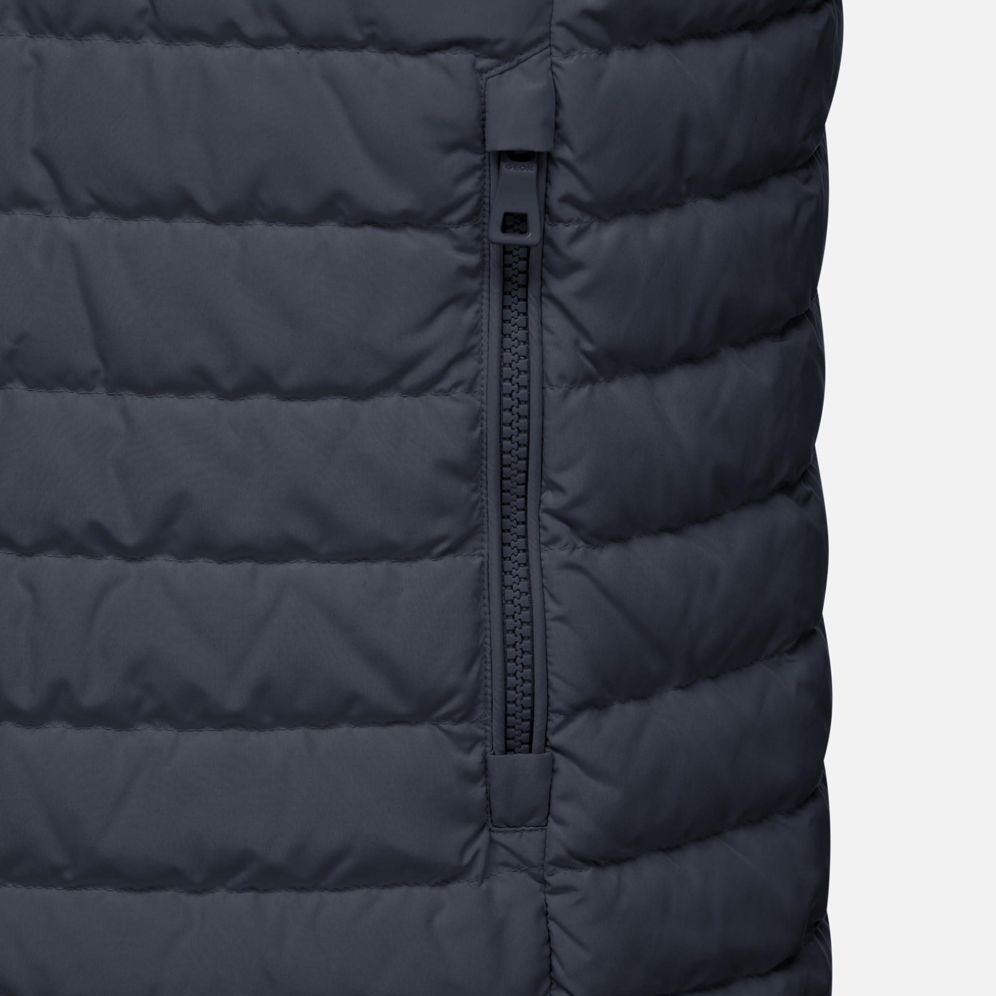 Dark Blue Men's Quilted Jacket Geox Warrens - Mens