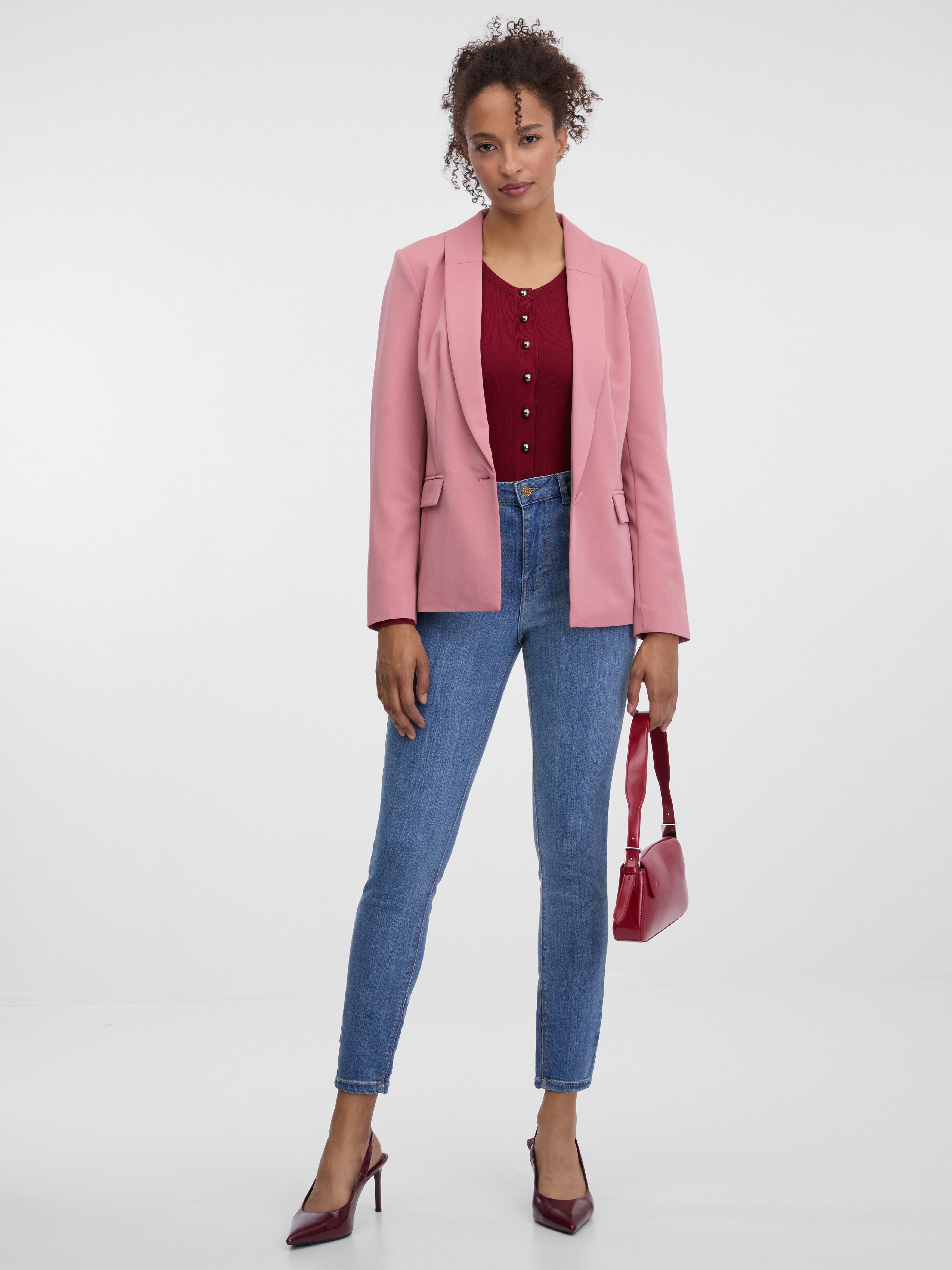 Light pink women&#039;s blazer ORSAY - Women&#039;s