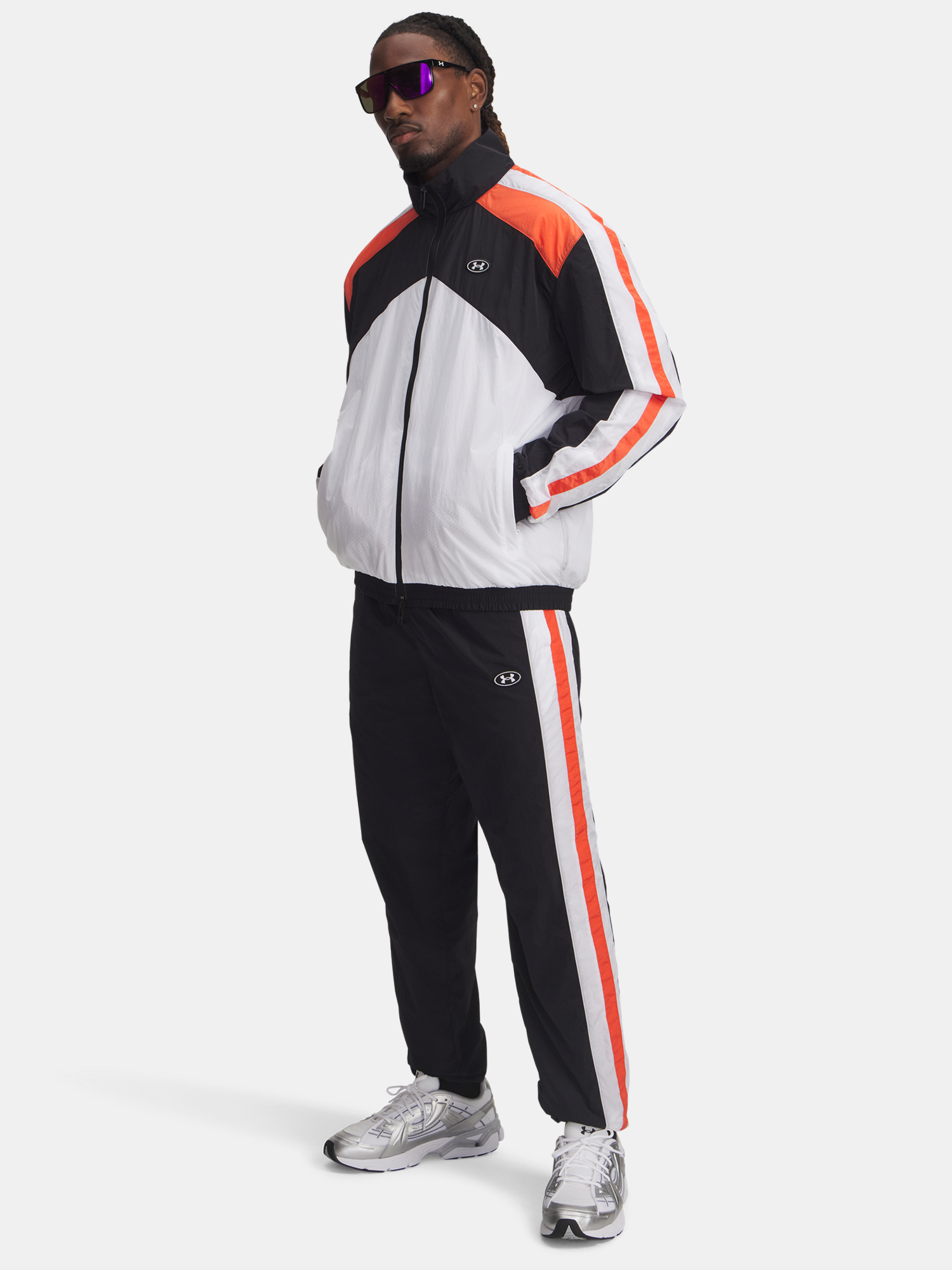 Men&#039;s Under Armour UA Icon Wvn Track Jkt-WHT Jacket - Mens