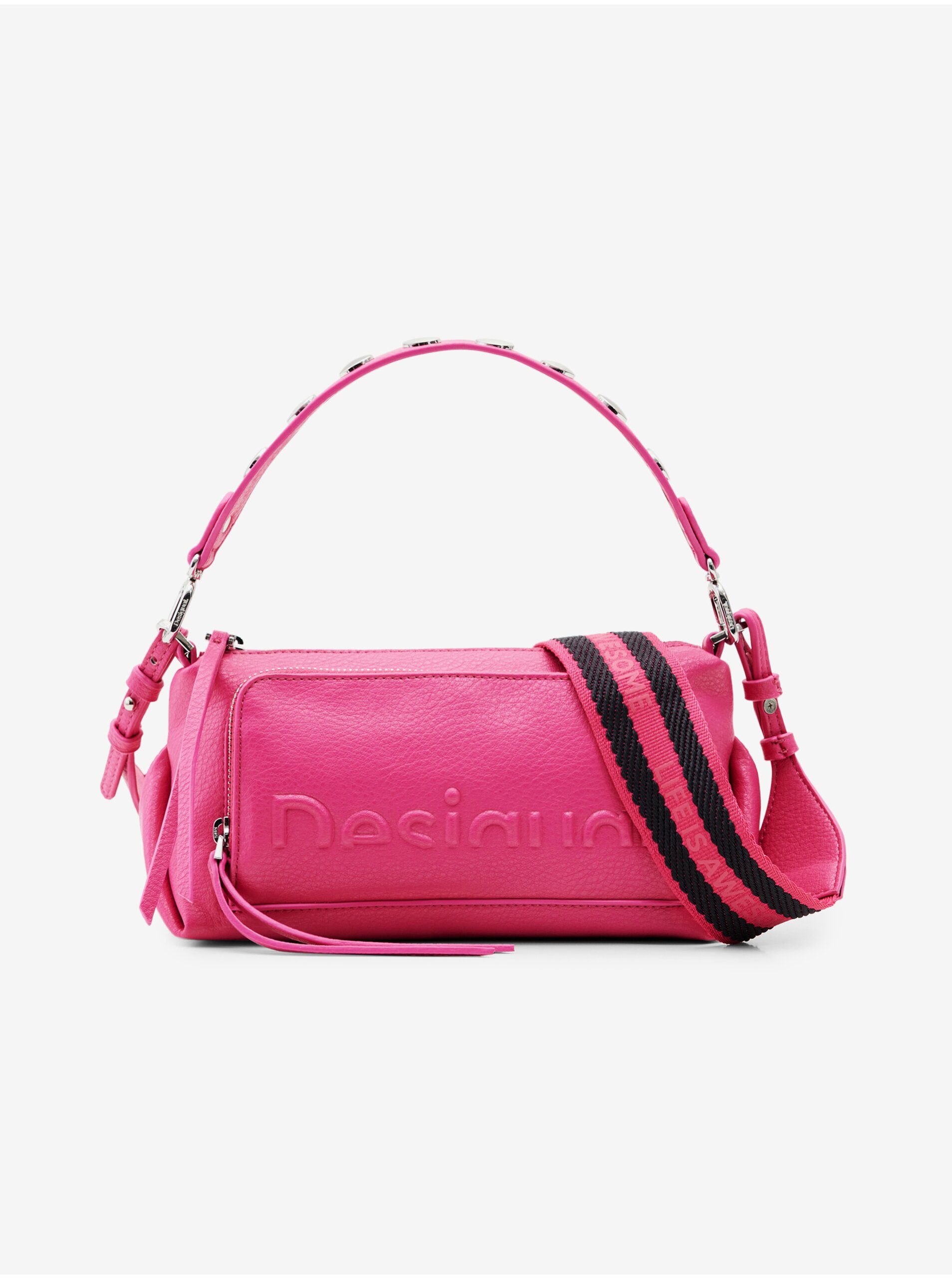 Pink Ladies Handbag Desigual Half Logo Urus - Women