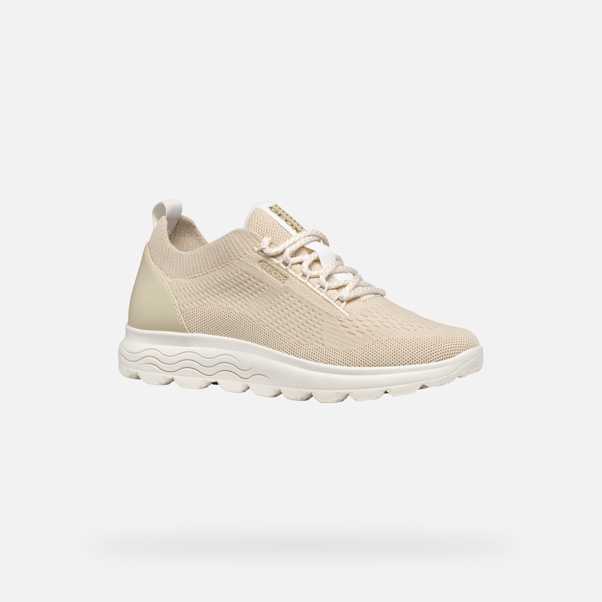 Beige women's sneakers Geox Spherica - Women's