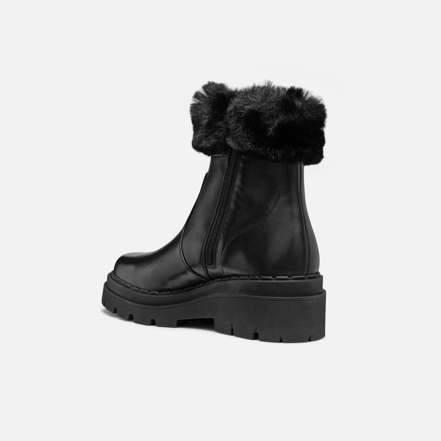 Black women's ankle boots Geox Felleny - Women's