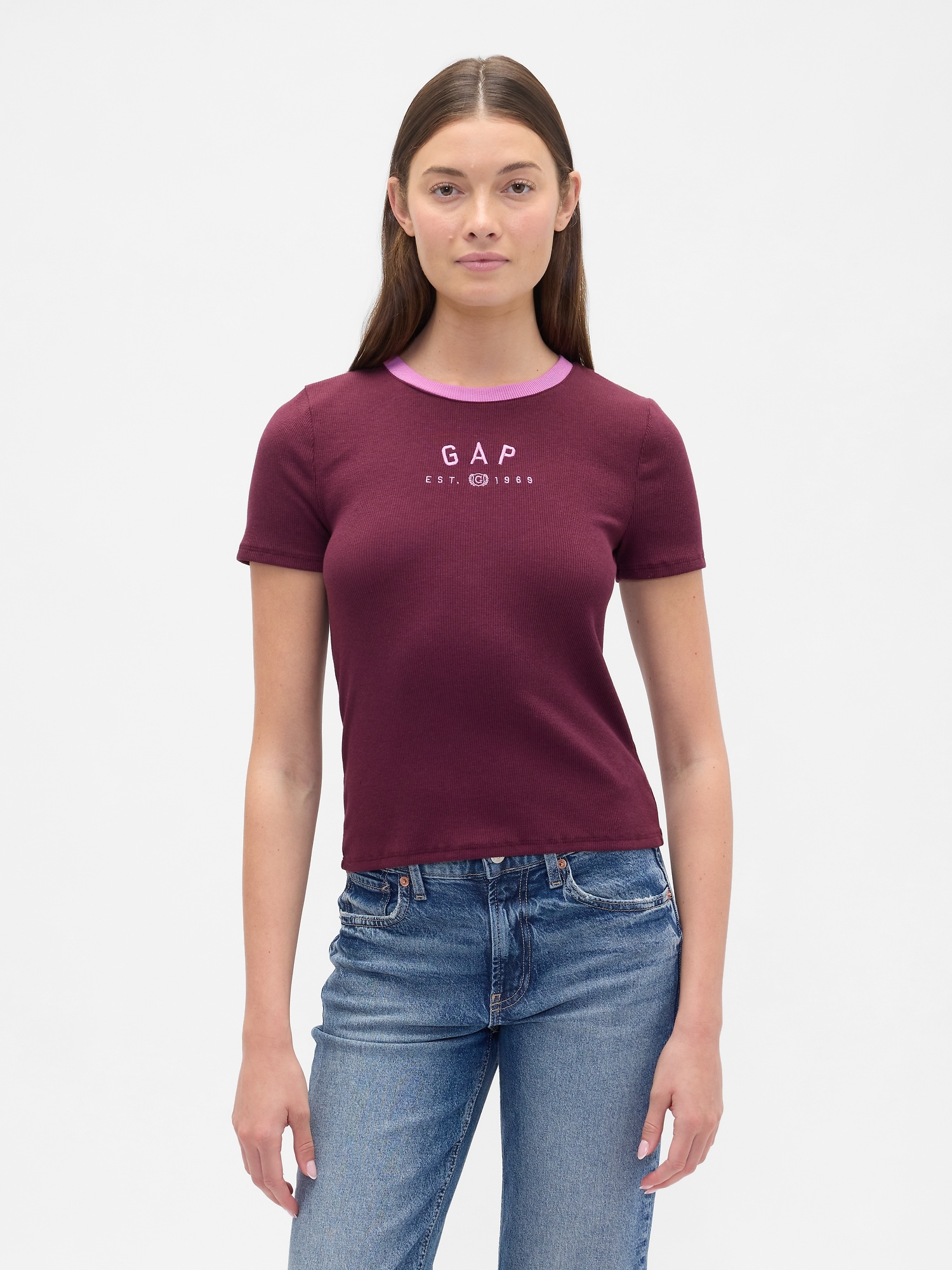 GAP Crop T-shirt with logo - Women's