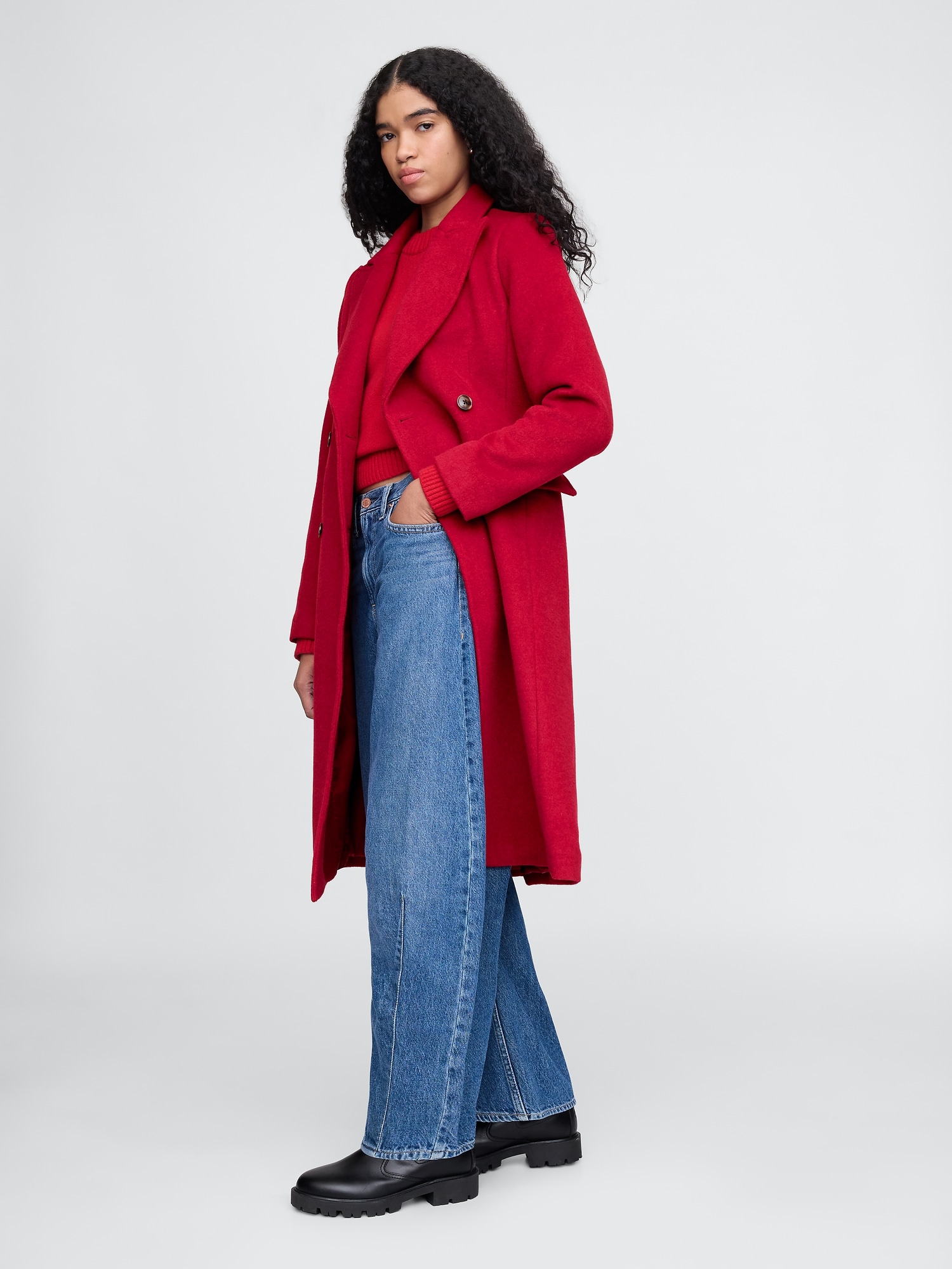 GAP Coat with wool blend Chesterfield - Women&#039;s