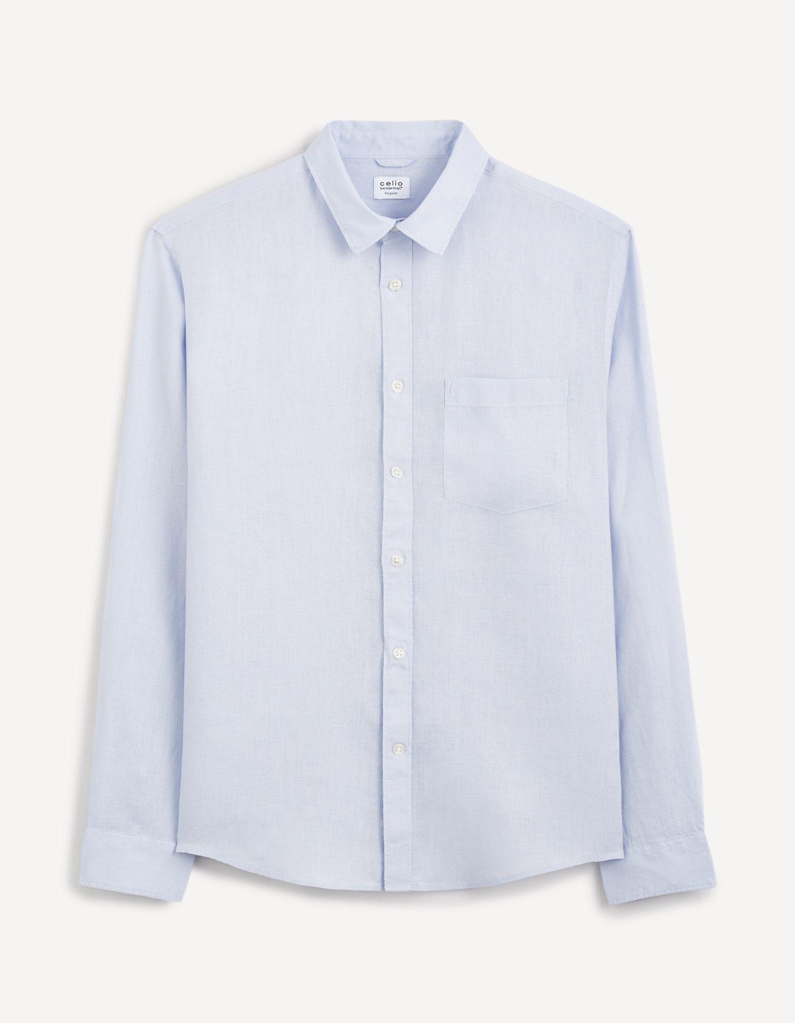 Camasi casual pentru barbati Celio - albastru deschis