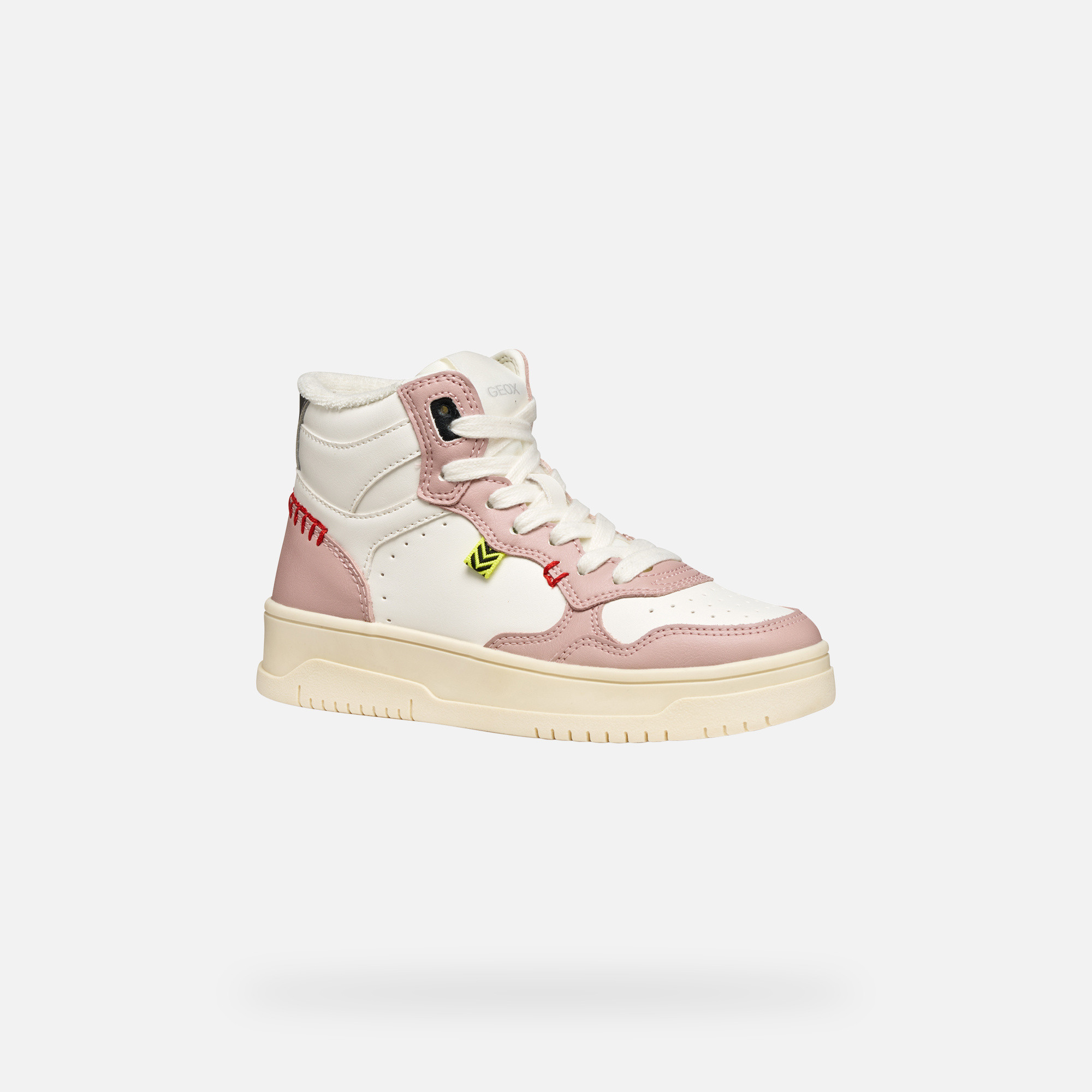 White Girls Geox Lestrella Sneakers - Girls