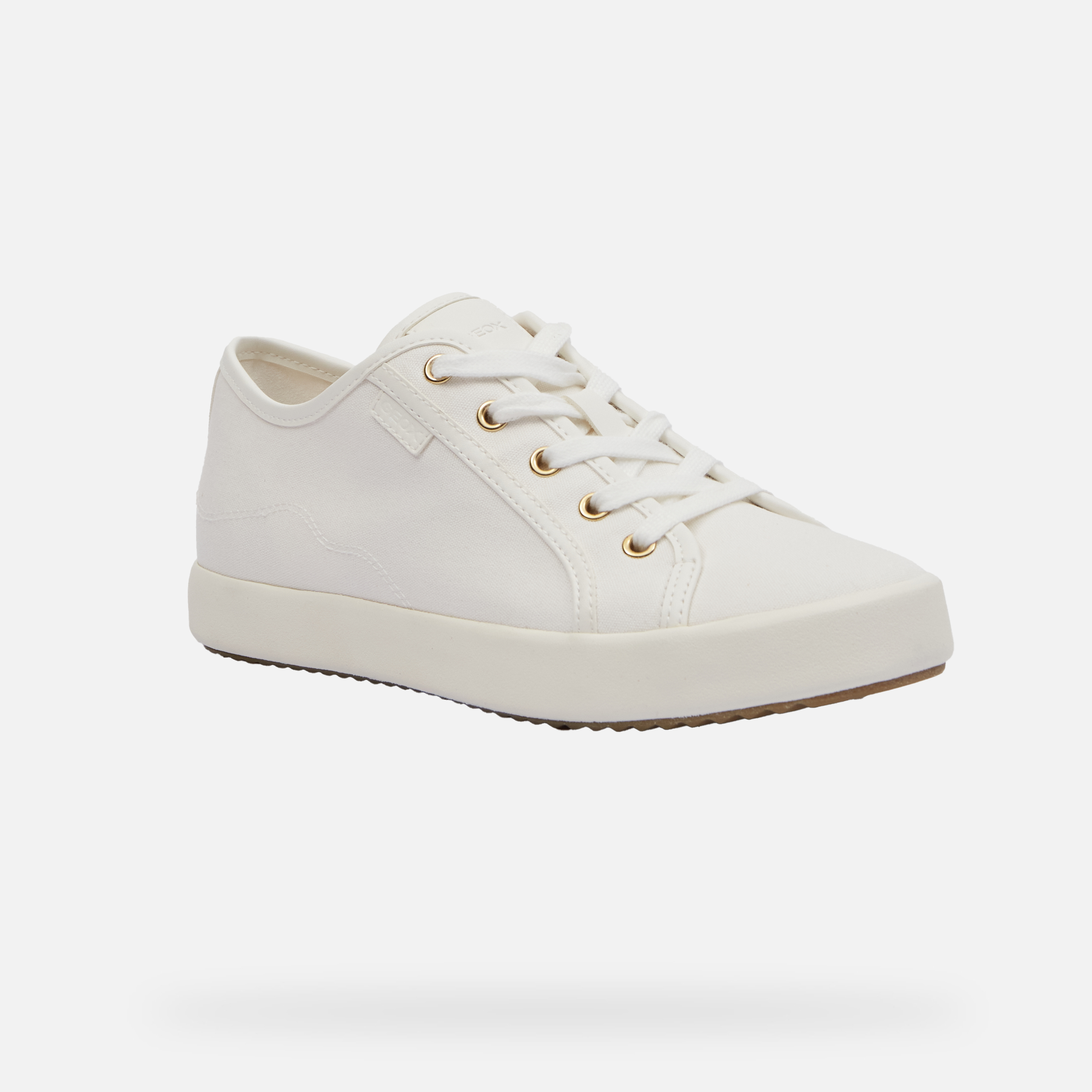White women's sneakers Geox Blomiee - Women's