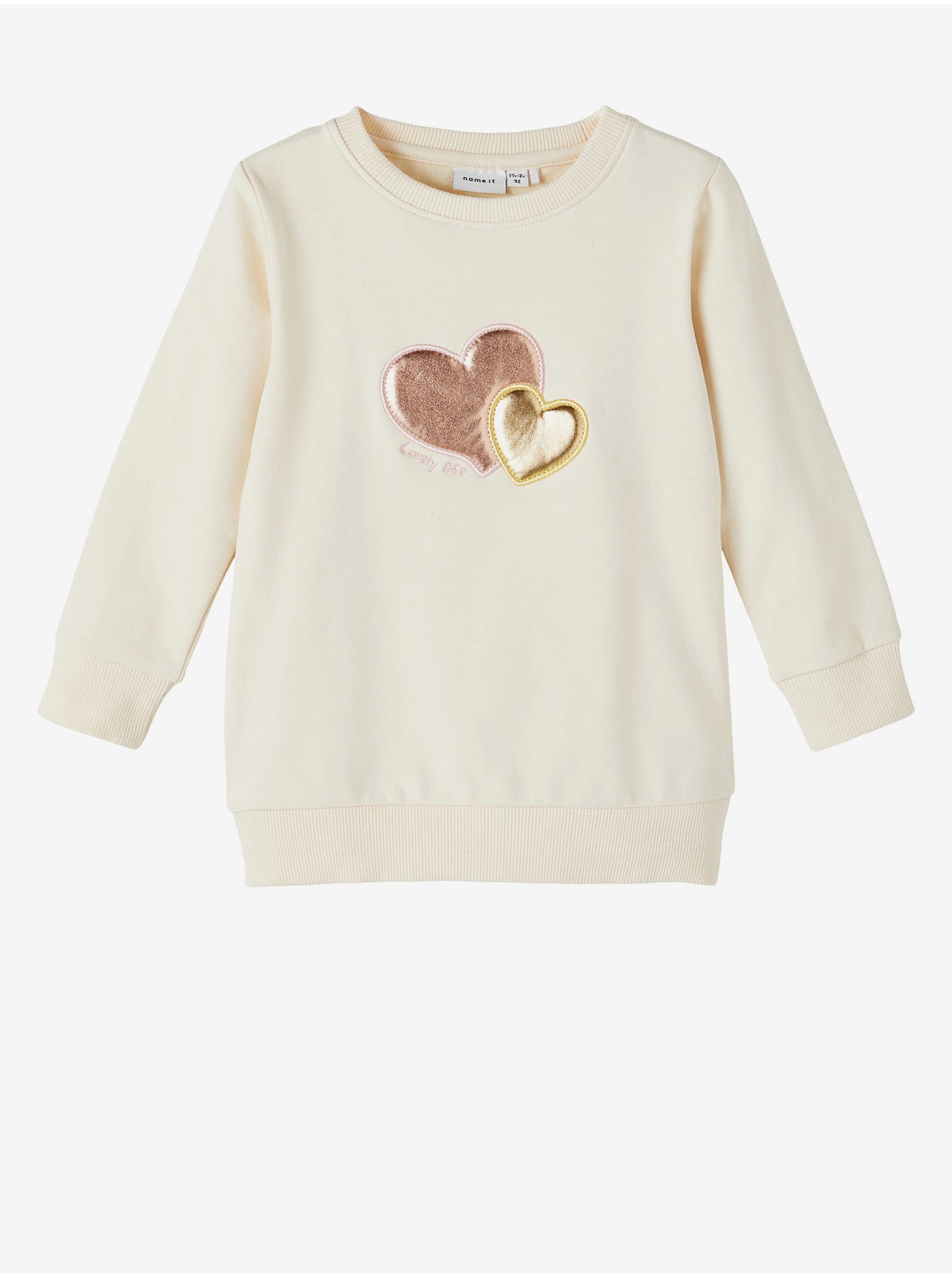 Cream Girly Sweatshirt Name It Blair - Girls