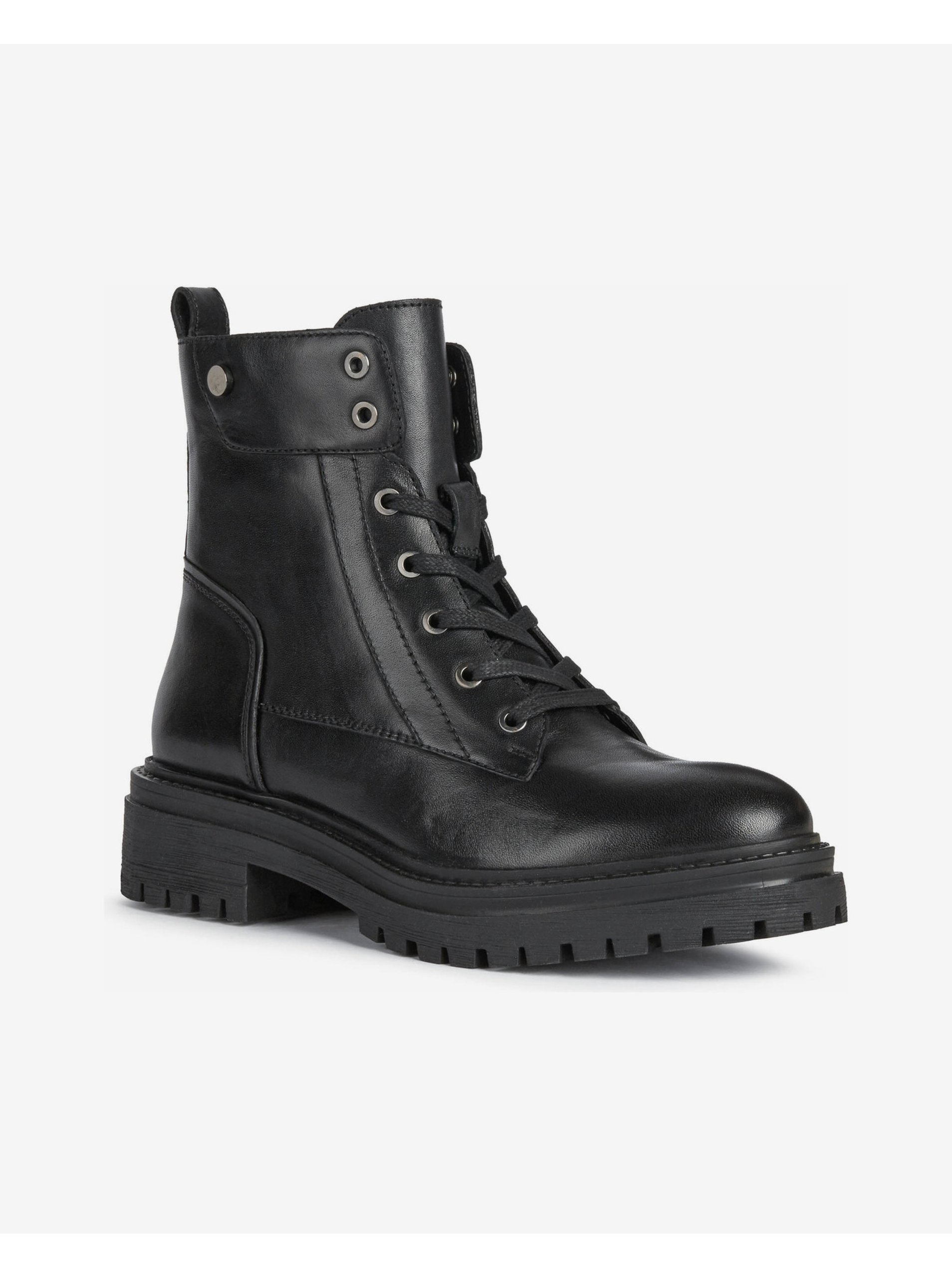 Black women's leather shoes Geox Iridea - Women's