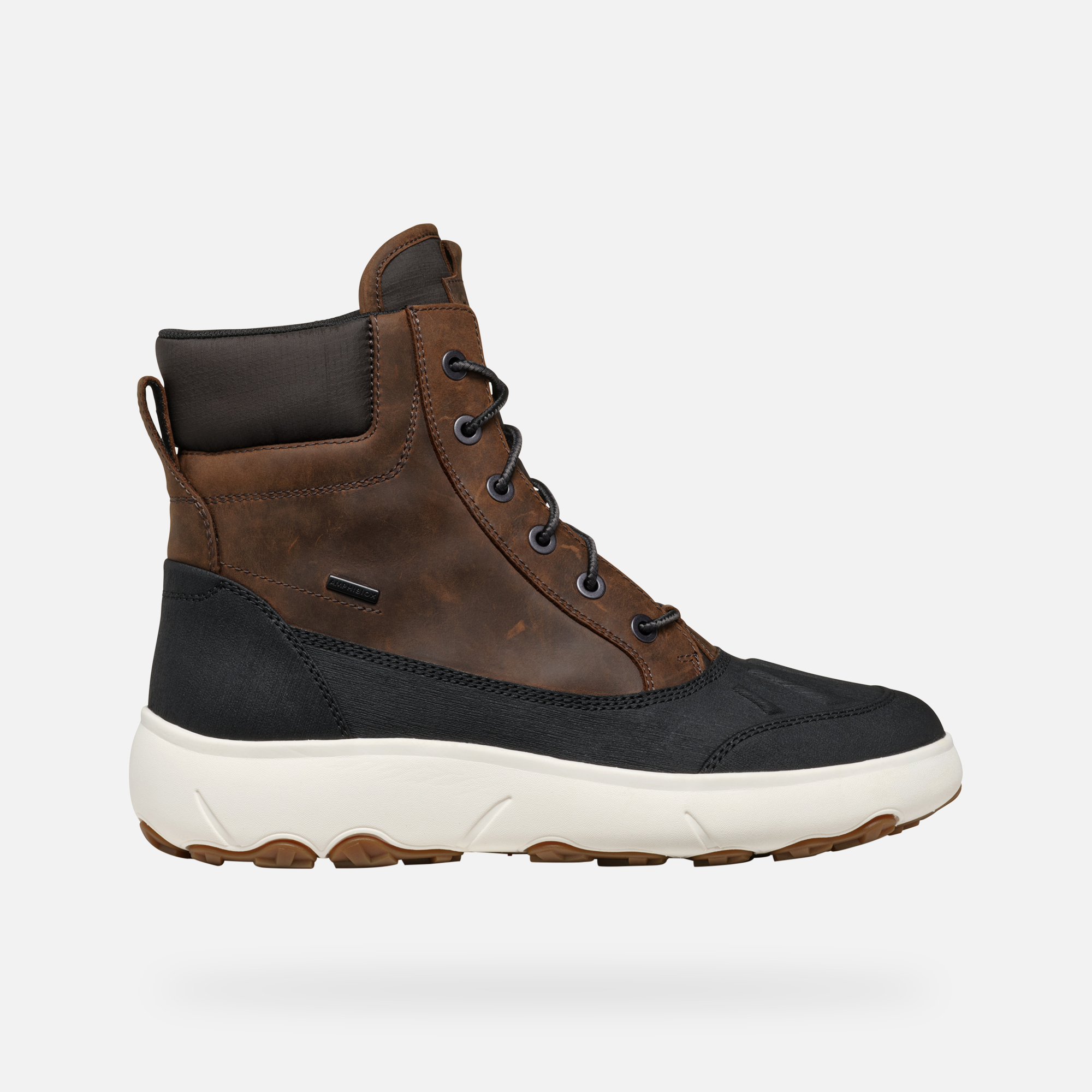 Brown Men&#039;s Ankle Boots Geox Nebula + Grip AB - Men