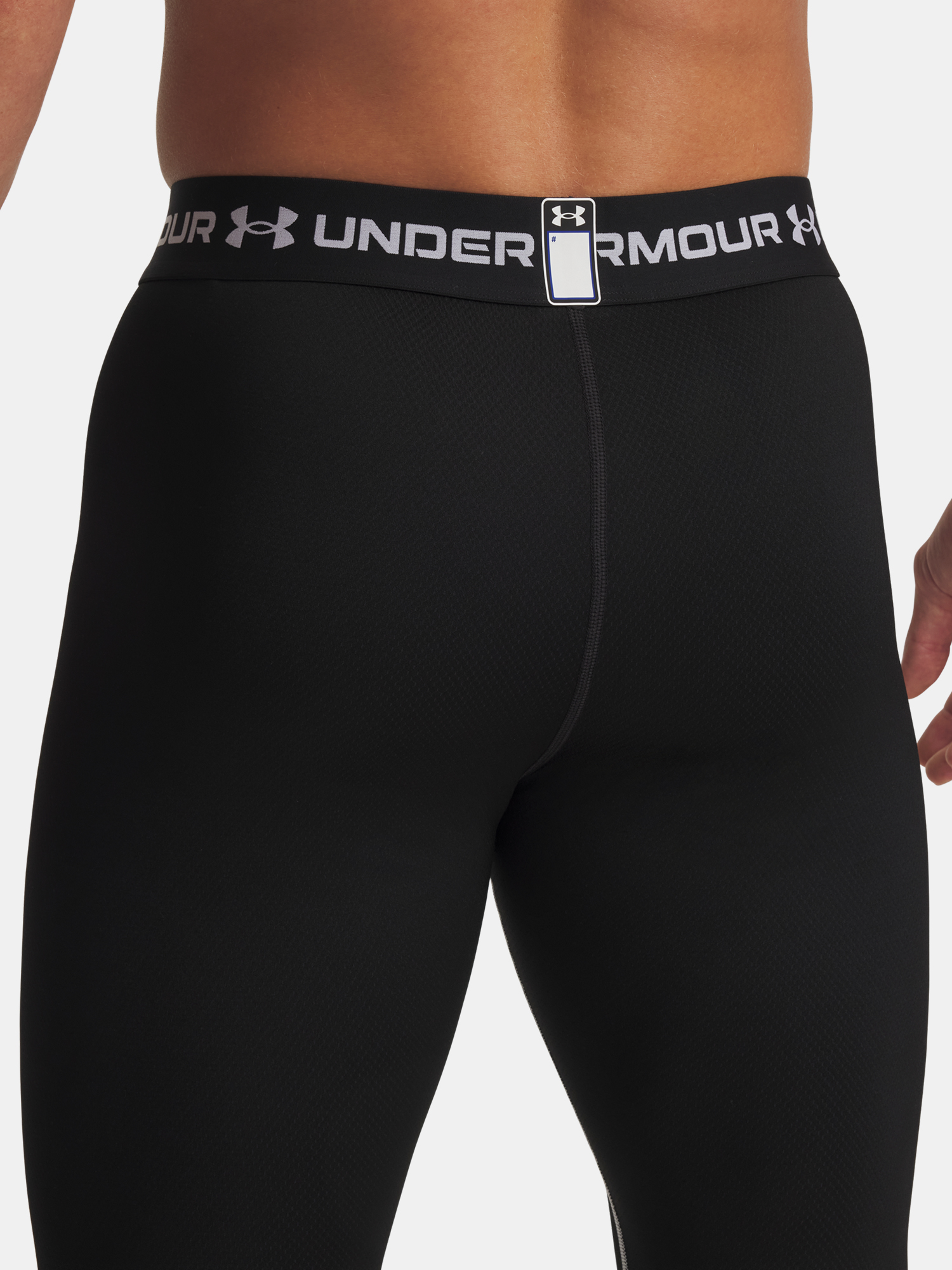 Men&#039;s Under Armour Cold Weather Grid Leggings-BLK - Mens