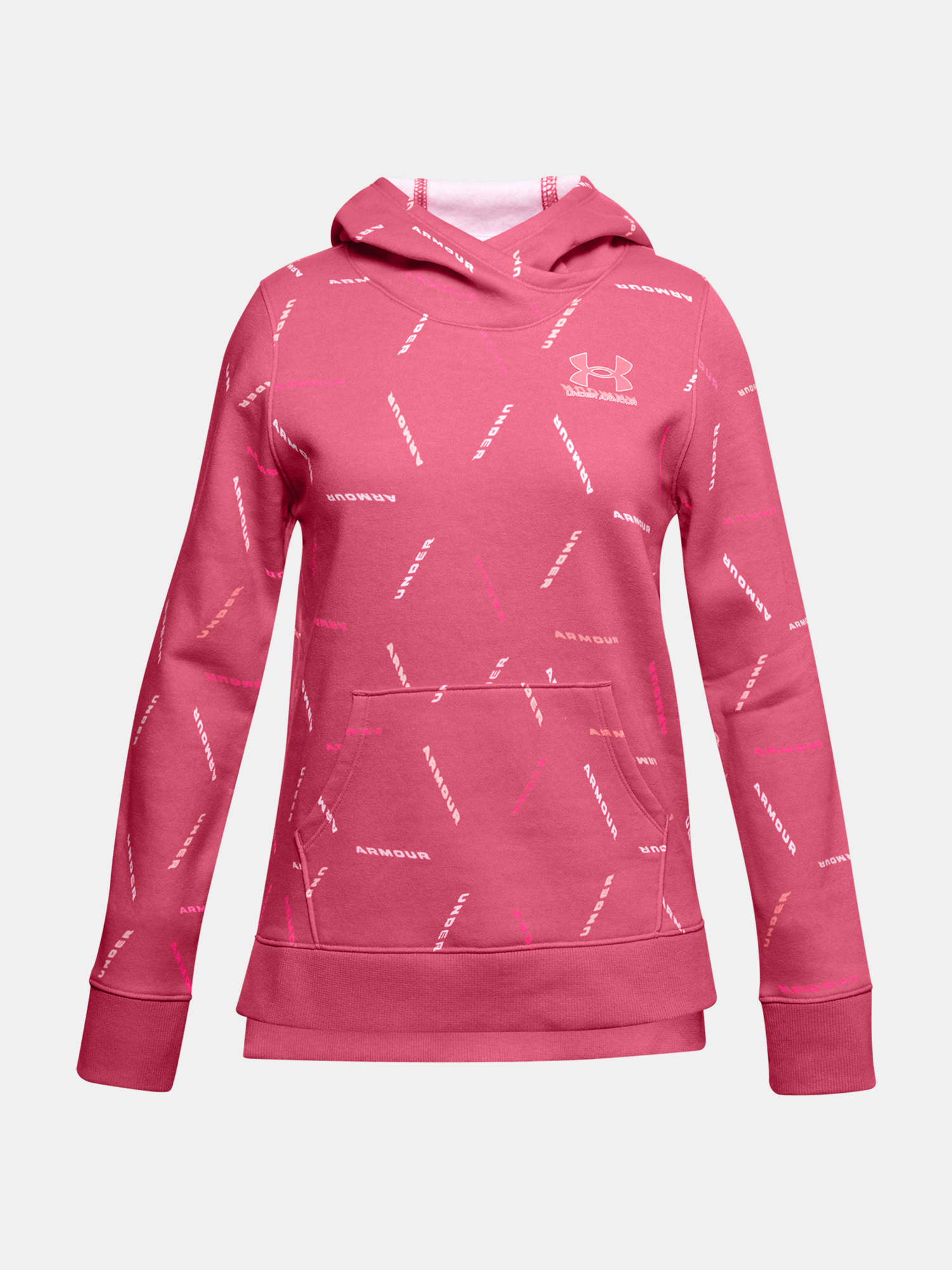Levně Under Armour Mikina Rival Fleece Printed Hoodie - Holky
