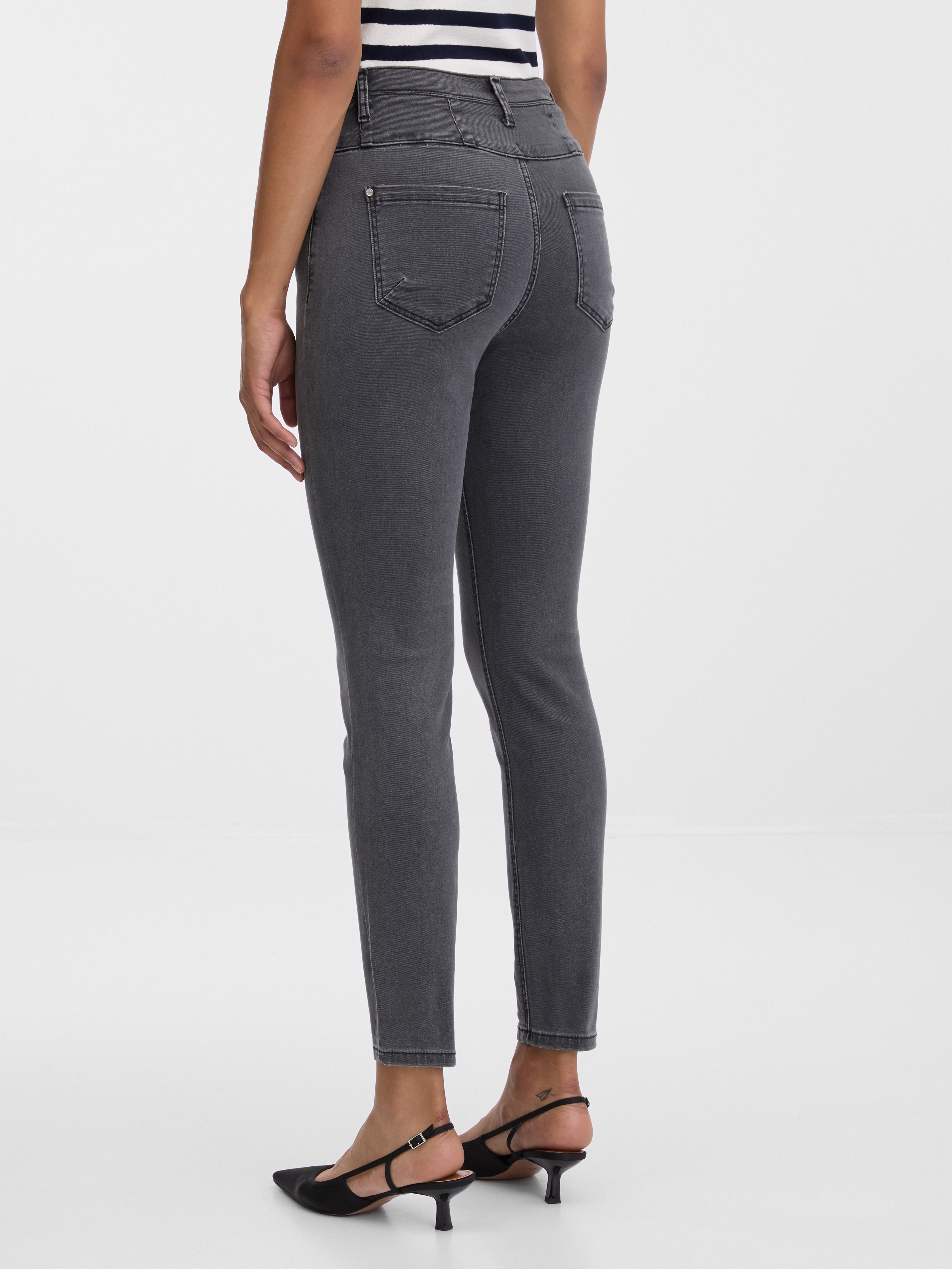 Dark grey women's skinny fit jeans ORSAY - Women's