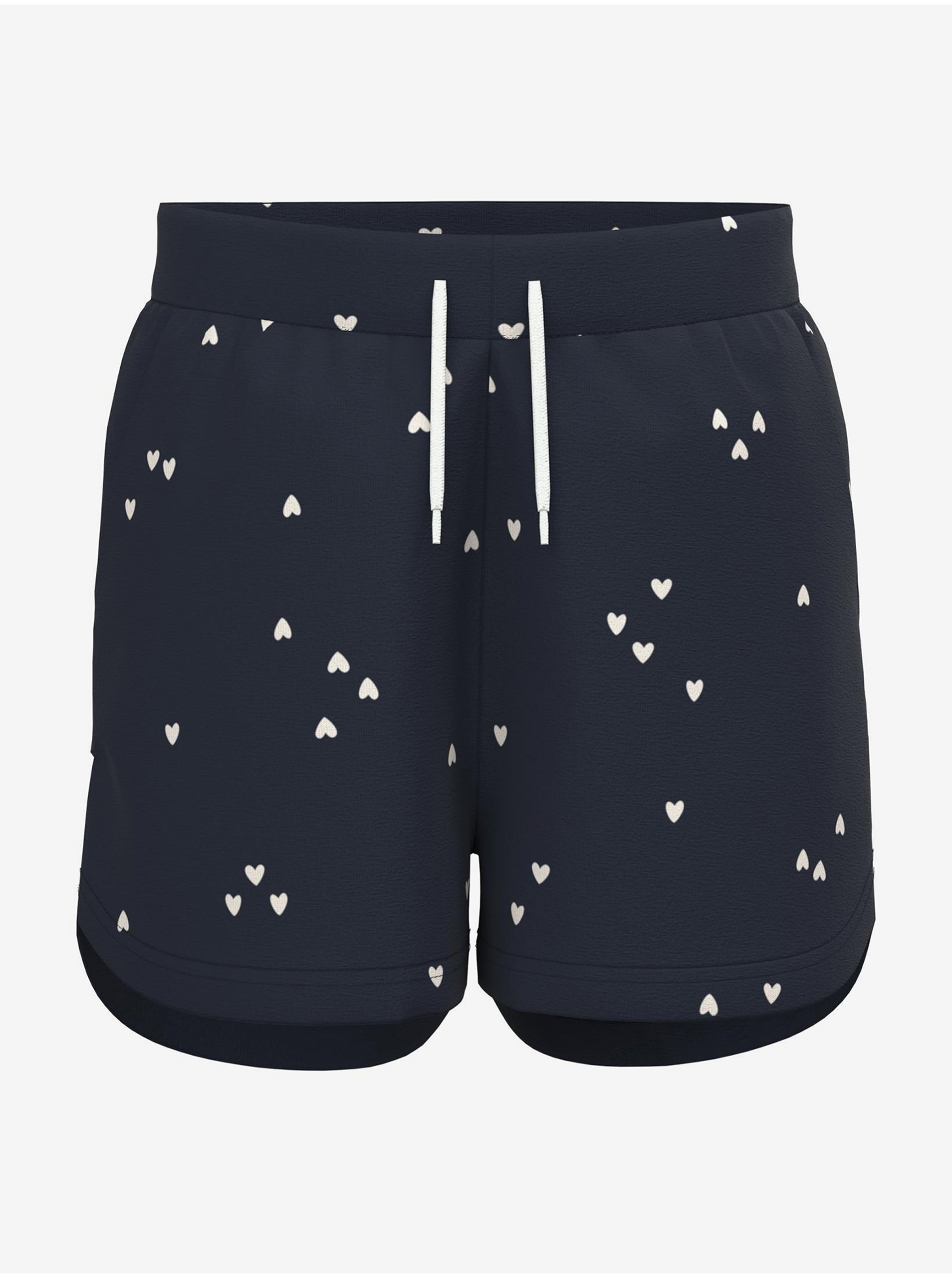 Dark blue girly patterned shorts name it Henny - Girls