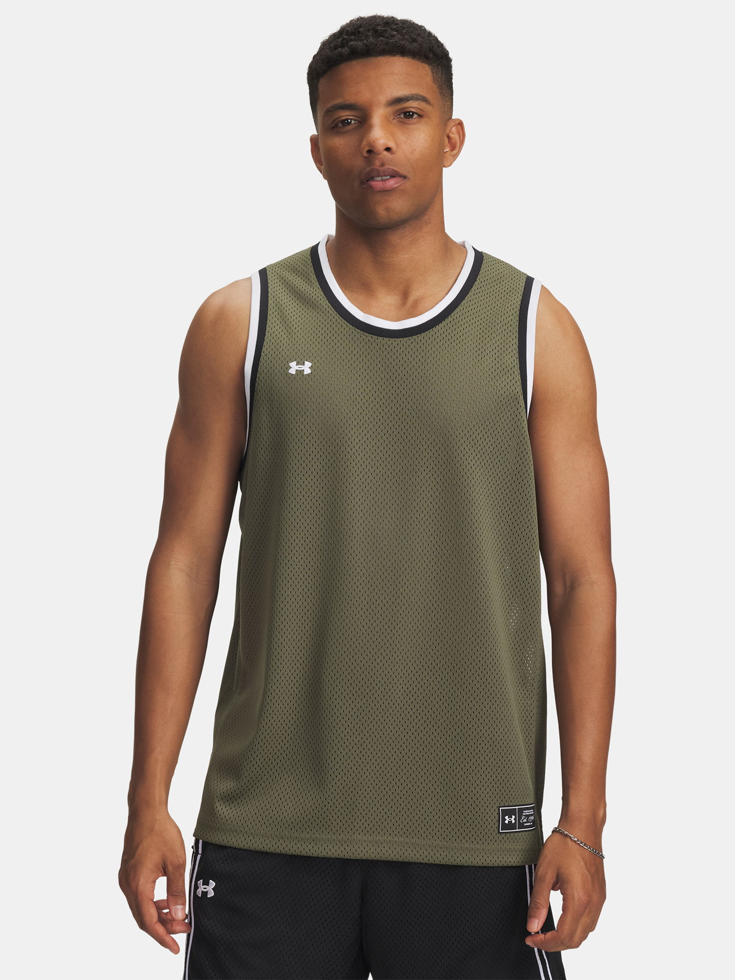 Men's Under Armour UA Zone Pro Mesh Tank Top-GRN - Mens