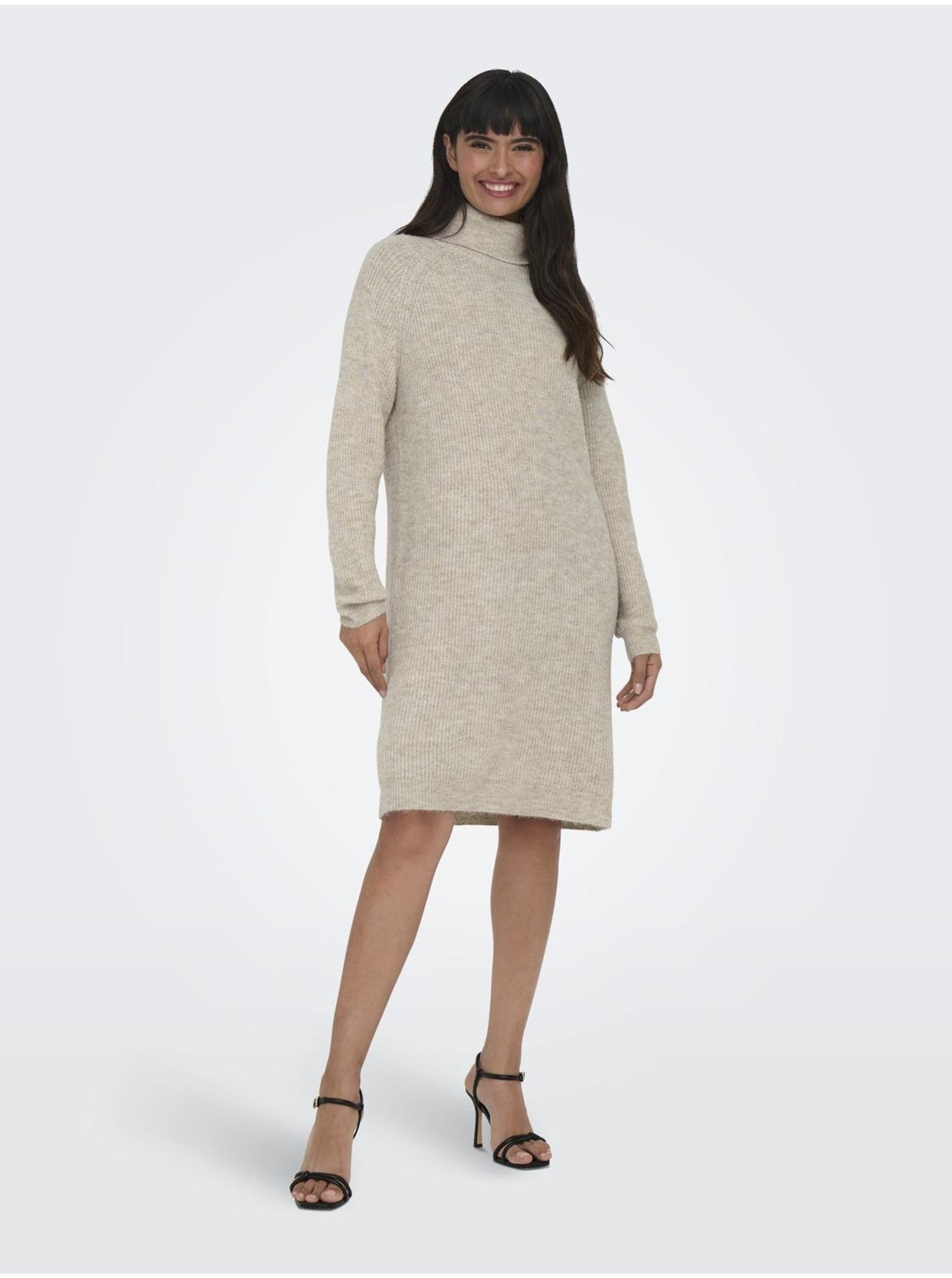 Light Grey Women's Brindle Sweater Dress ONLY Silly - Women