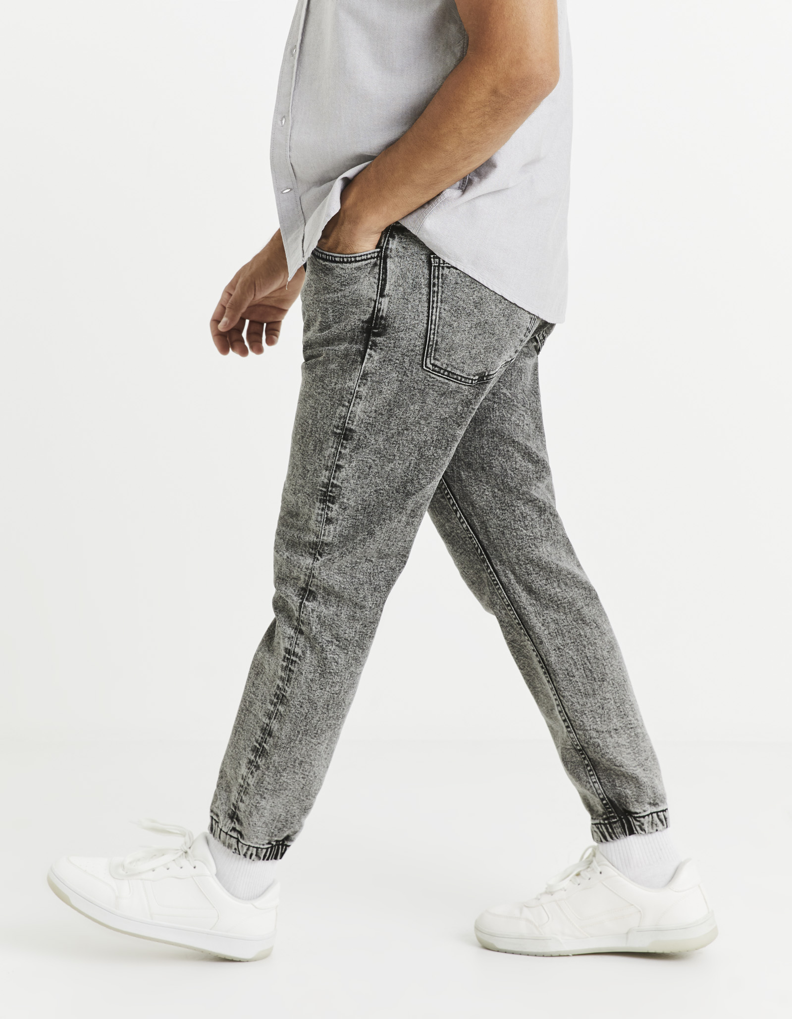 Pantaloni casual pentru barbati Celio - gri