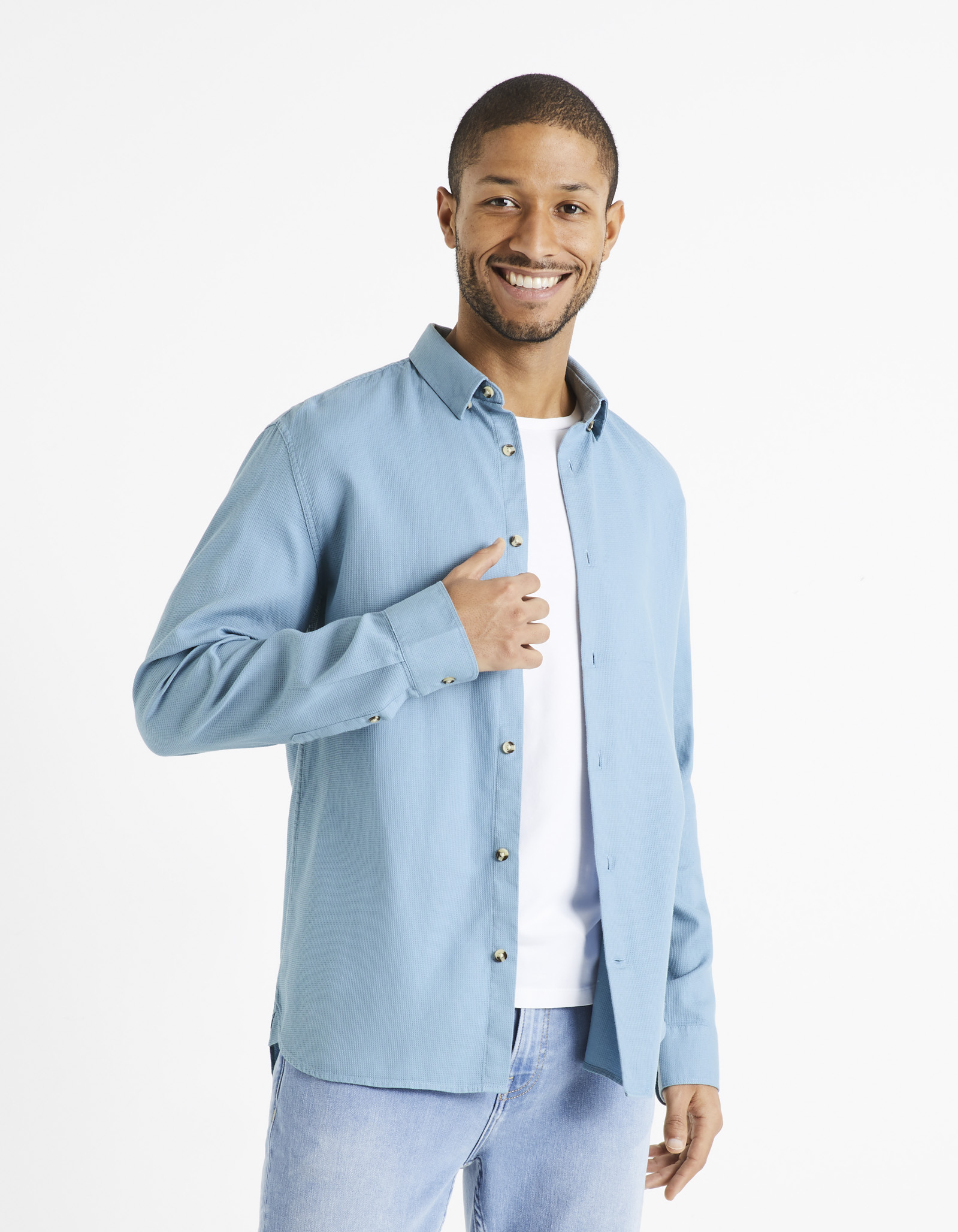 Celio Shirts Regular Datexture - Men