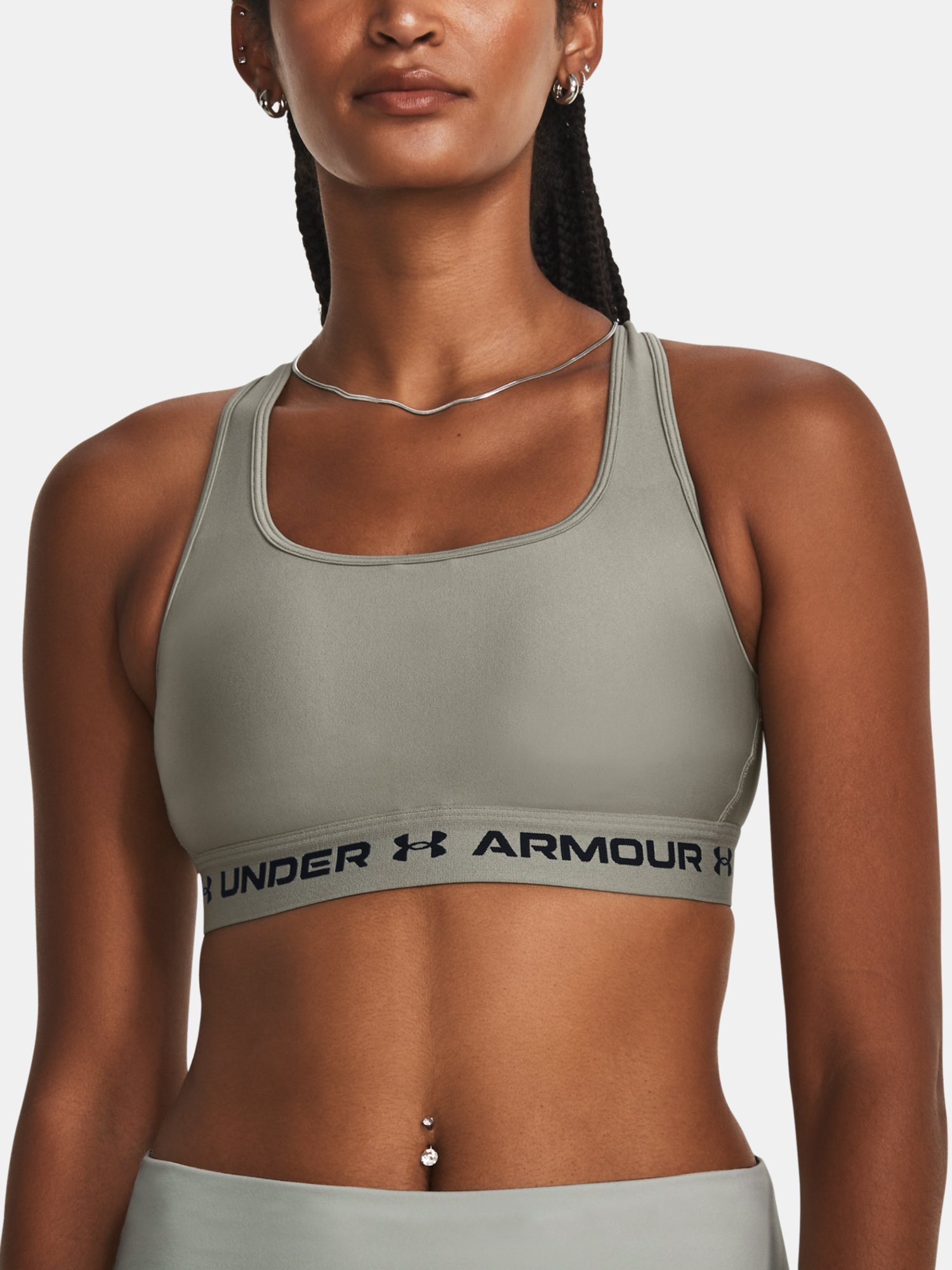 Under Armour Bra UA HG Armour Mid Padless-GRY - Women