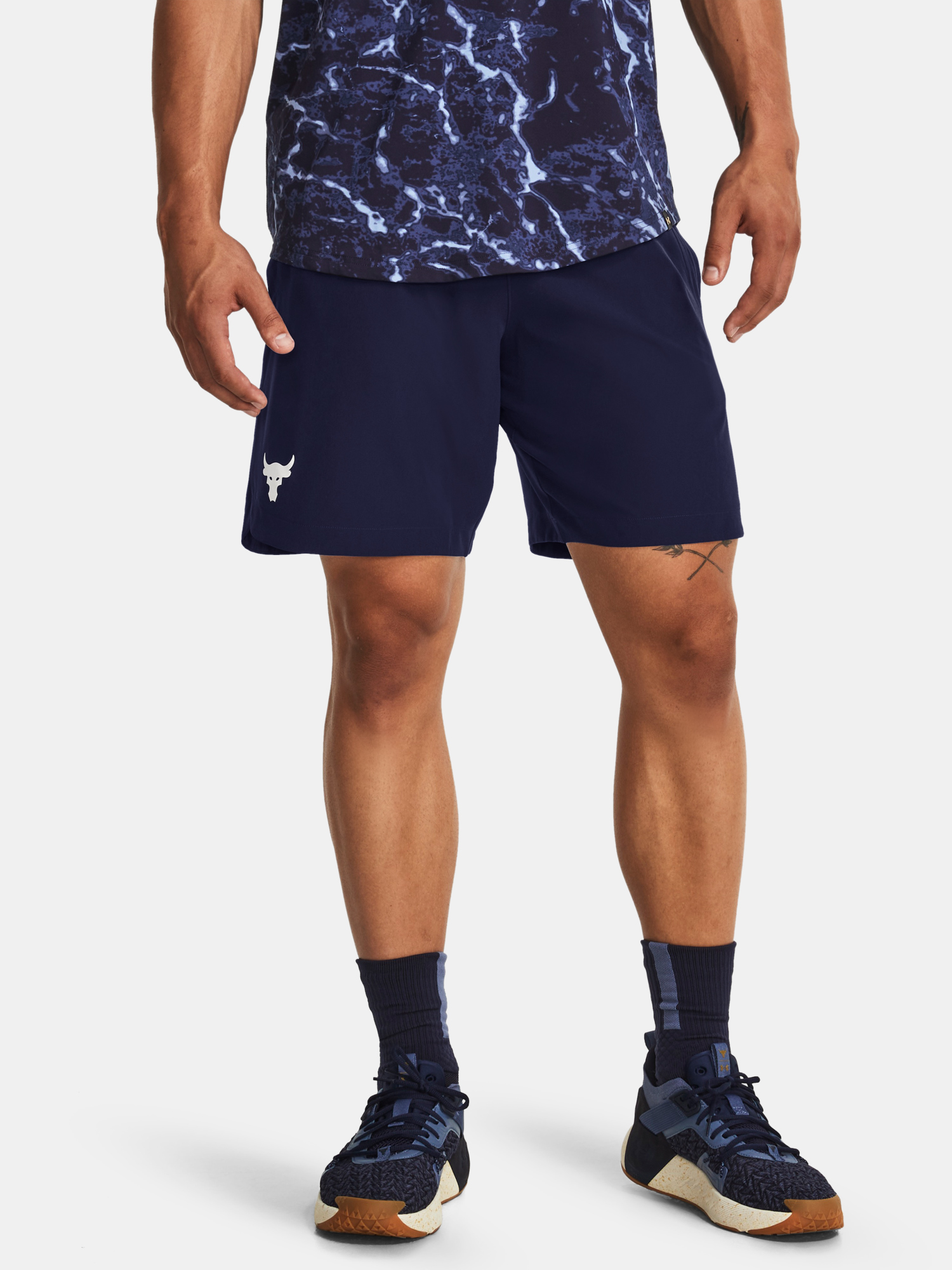 Under Armour Kraťasy Pjt Rock Woven Shorts-BLU - Pánské