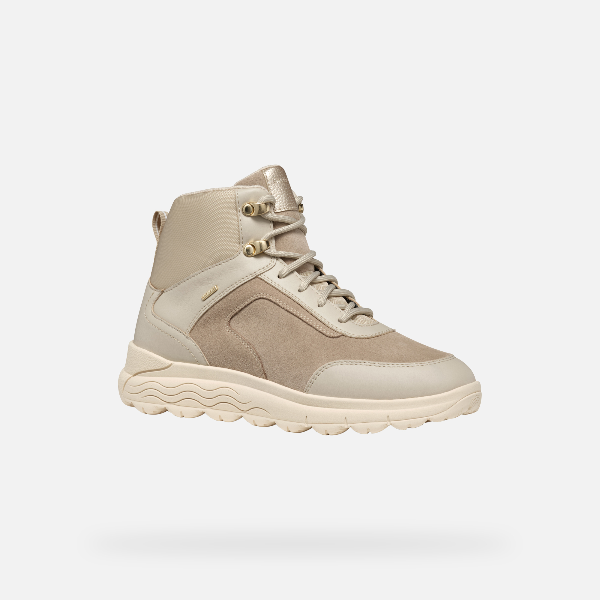 Beige Geox Spherica 4x4 B Abx Women's Ankle Boots - Ladies