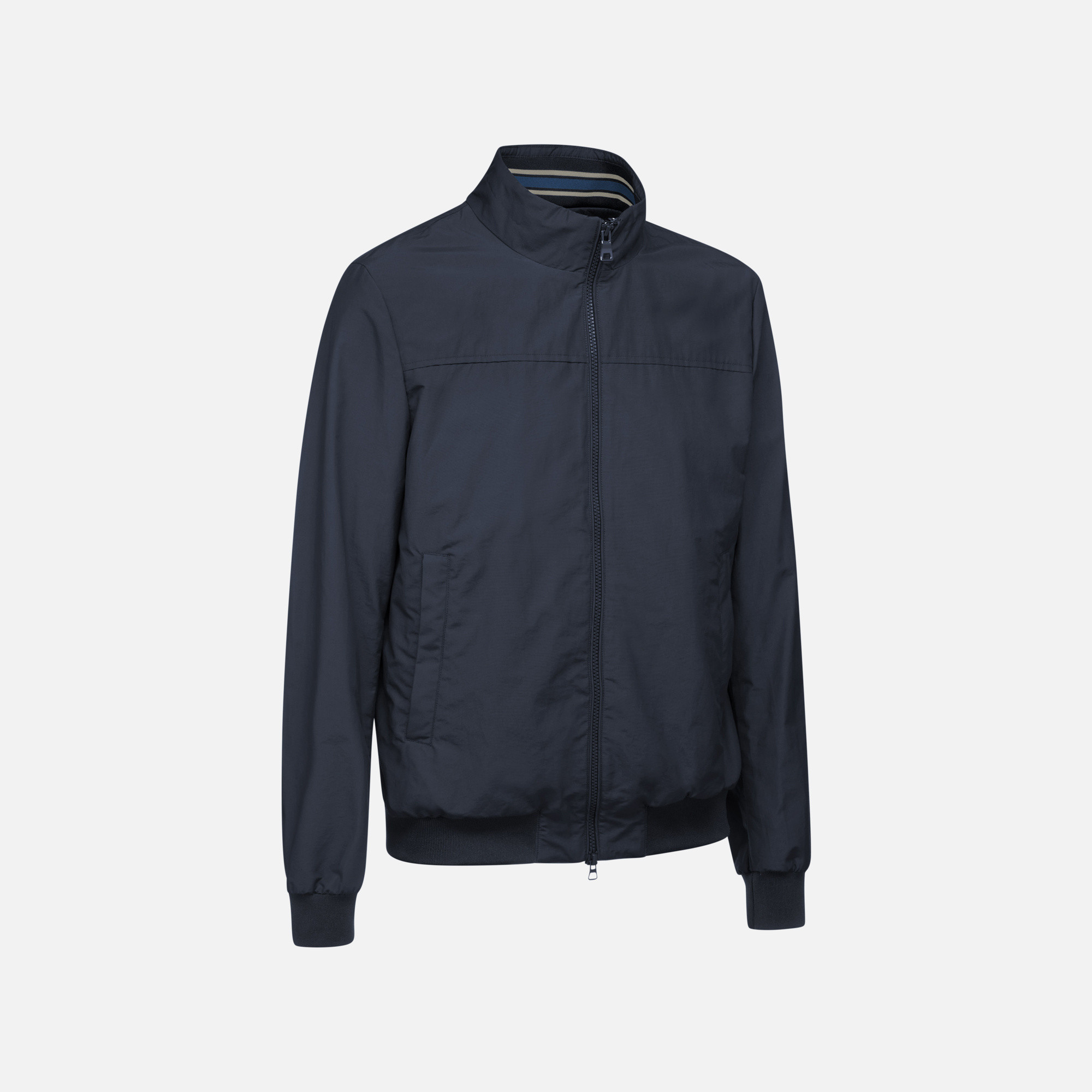 Dark blue men&#039;s bomber jacket Geox Vincit - Men