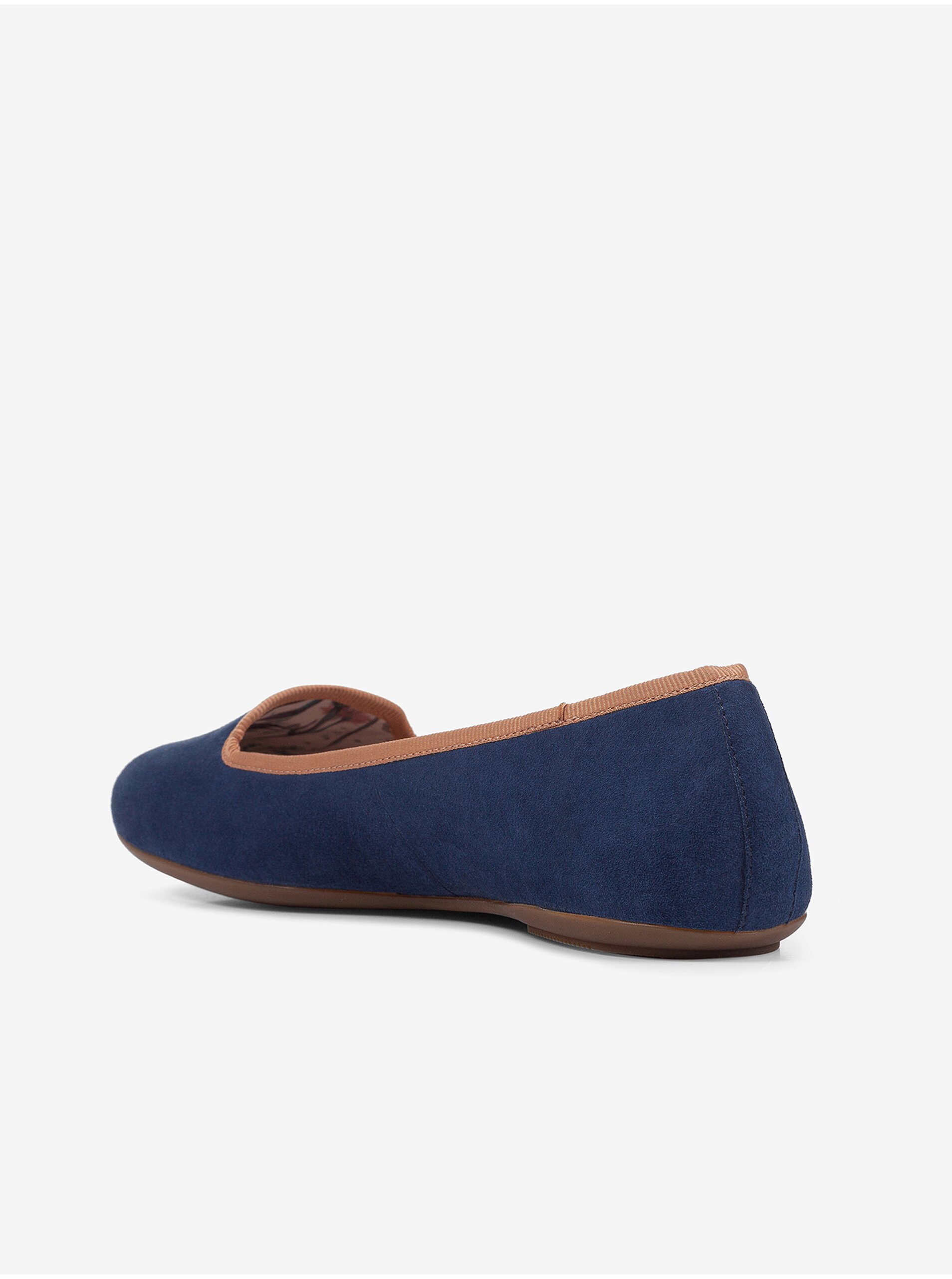 Balerini, mocasini pentru femei Geox - albastru inchis