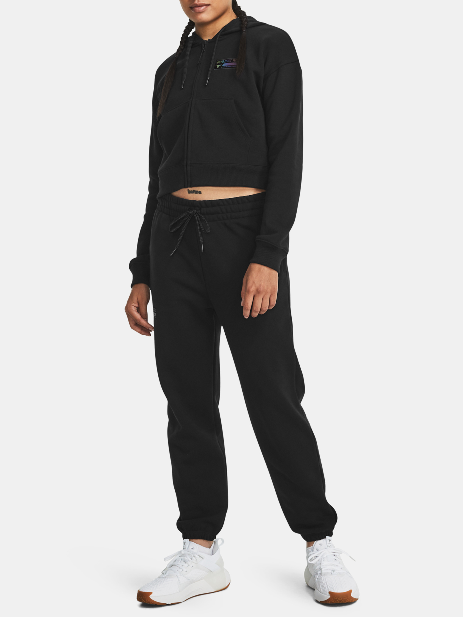 Under Armour Sweatshirt Pjt Rck HW Terry FZ Q4-BLK - Women's