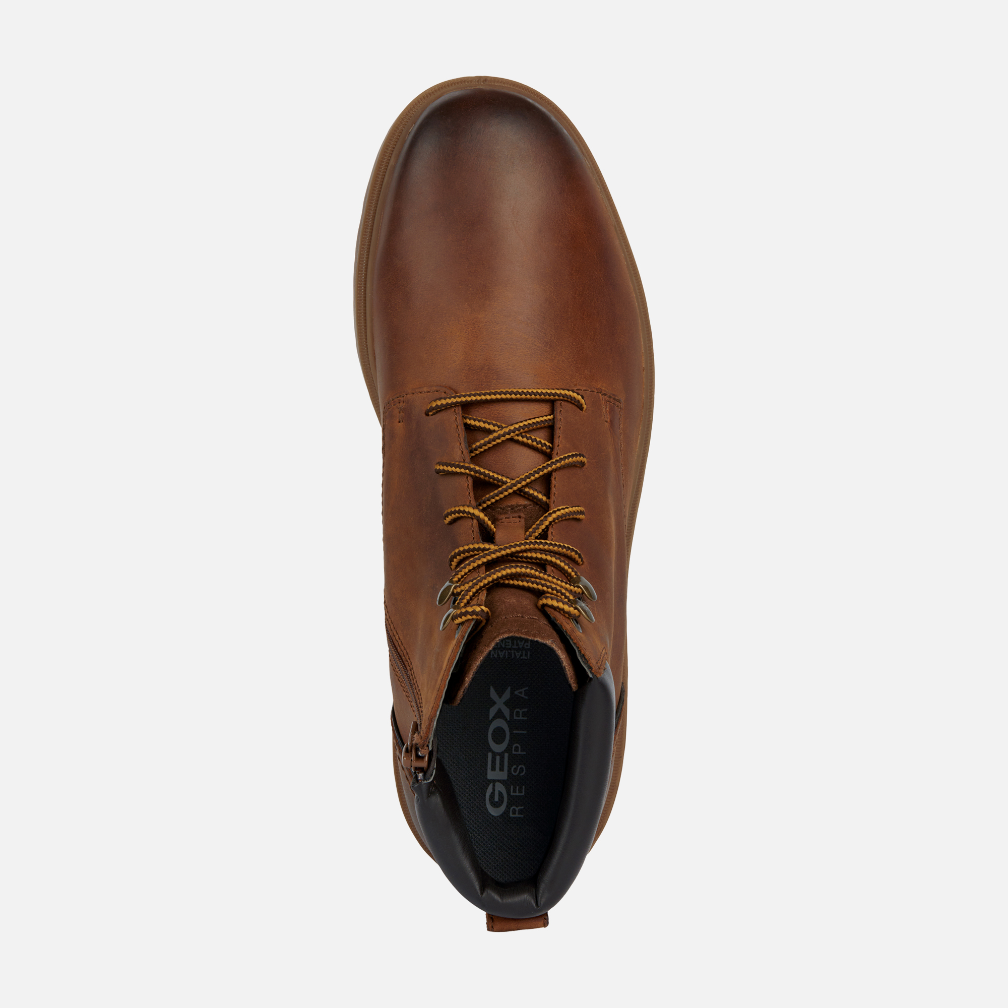 Brown men&#039;s ankle shoes Geox Andalo - Men&#039;s