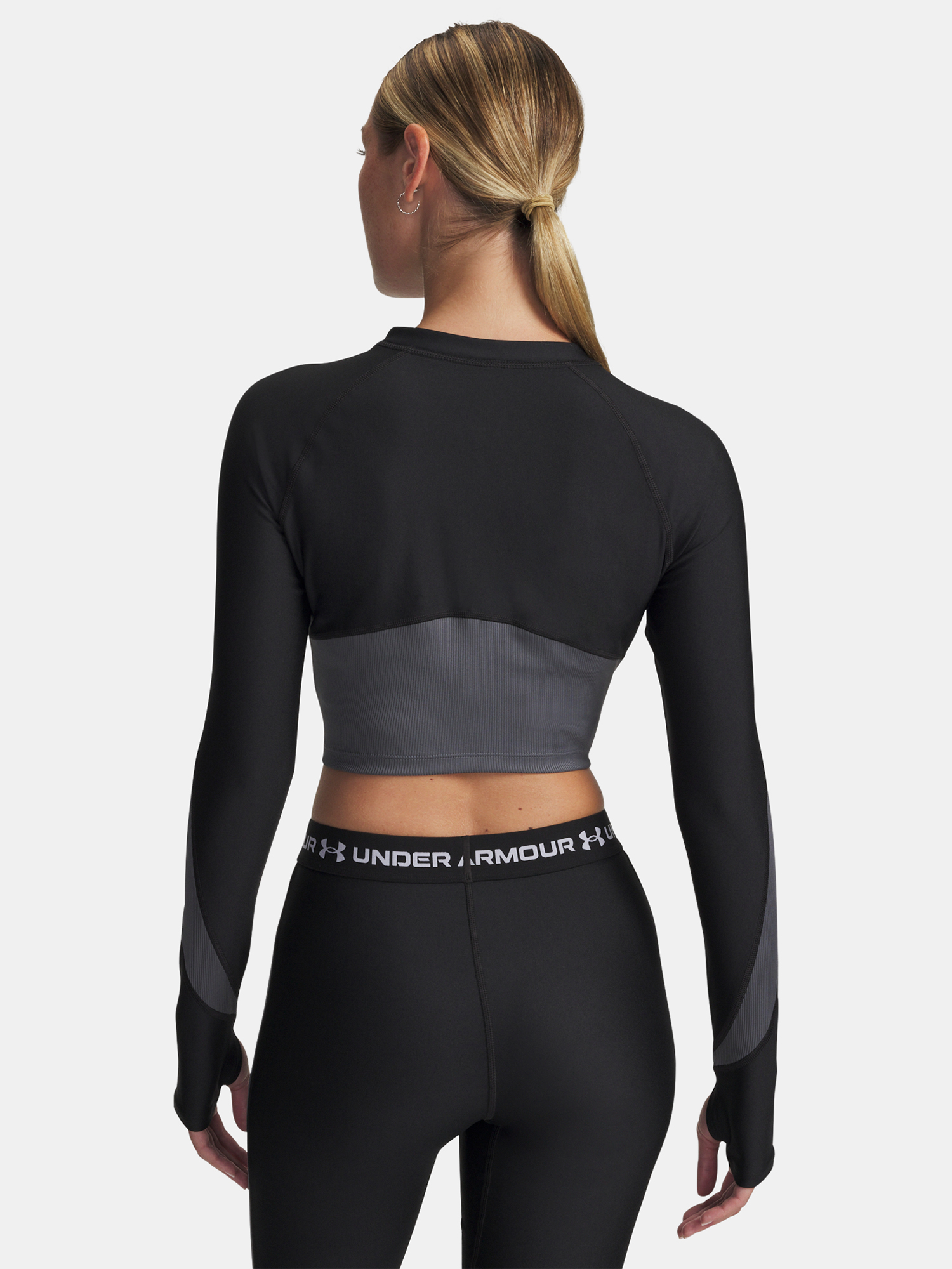 Under Armour UA HG Rib 1/4 Zip-BLK Women's T-Shirt - Women's