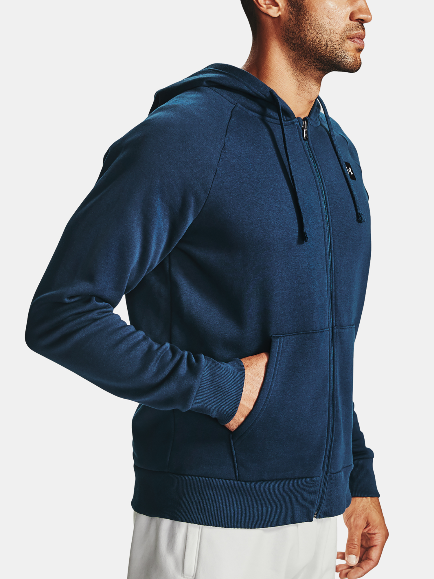 Under Armour Sweatshirt UA Rival Fleece FZ Hoodie-NVY - Men's
