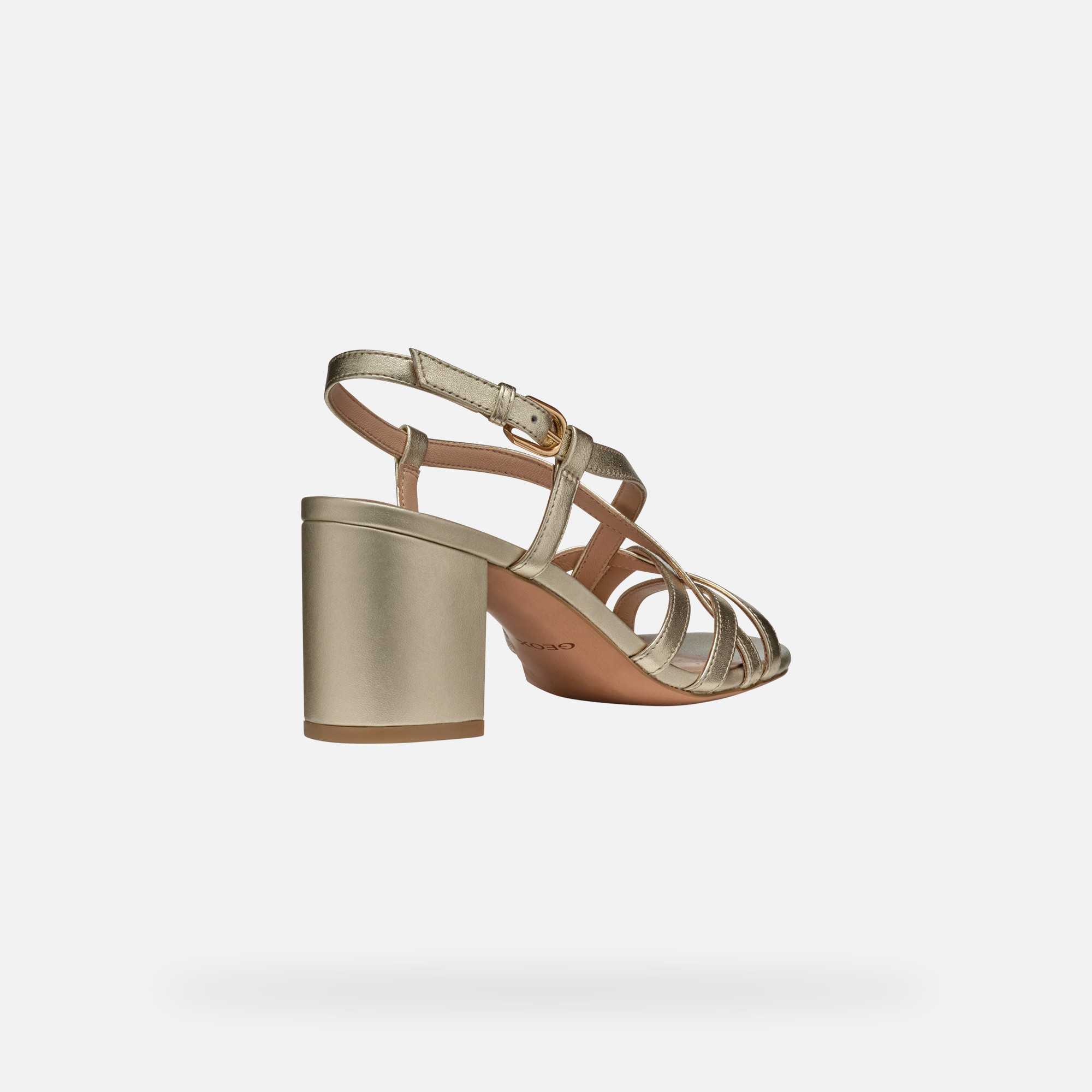 Gold women's sandals Geox Virnilisa 65 S - Women's